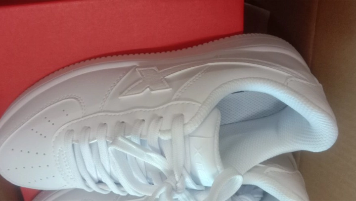 custom review-XTEP Slip-resistant Abrasion-resistant Low-top Скейтборд Кроссовки Женские Белые