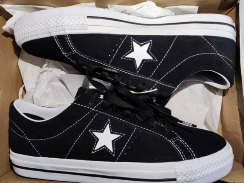 custom review-Конверс One Star Pro Low Топ Скейтборд Кроссовки Унисекс Черный Белый