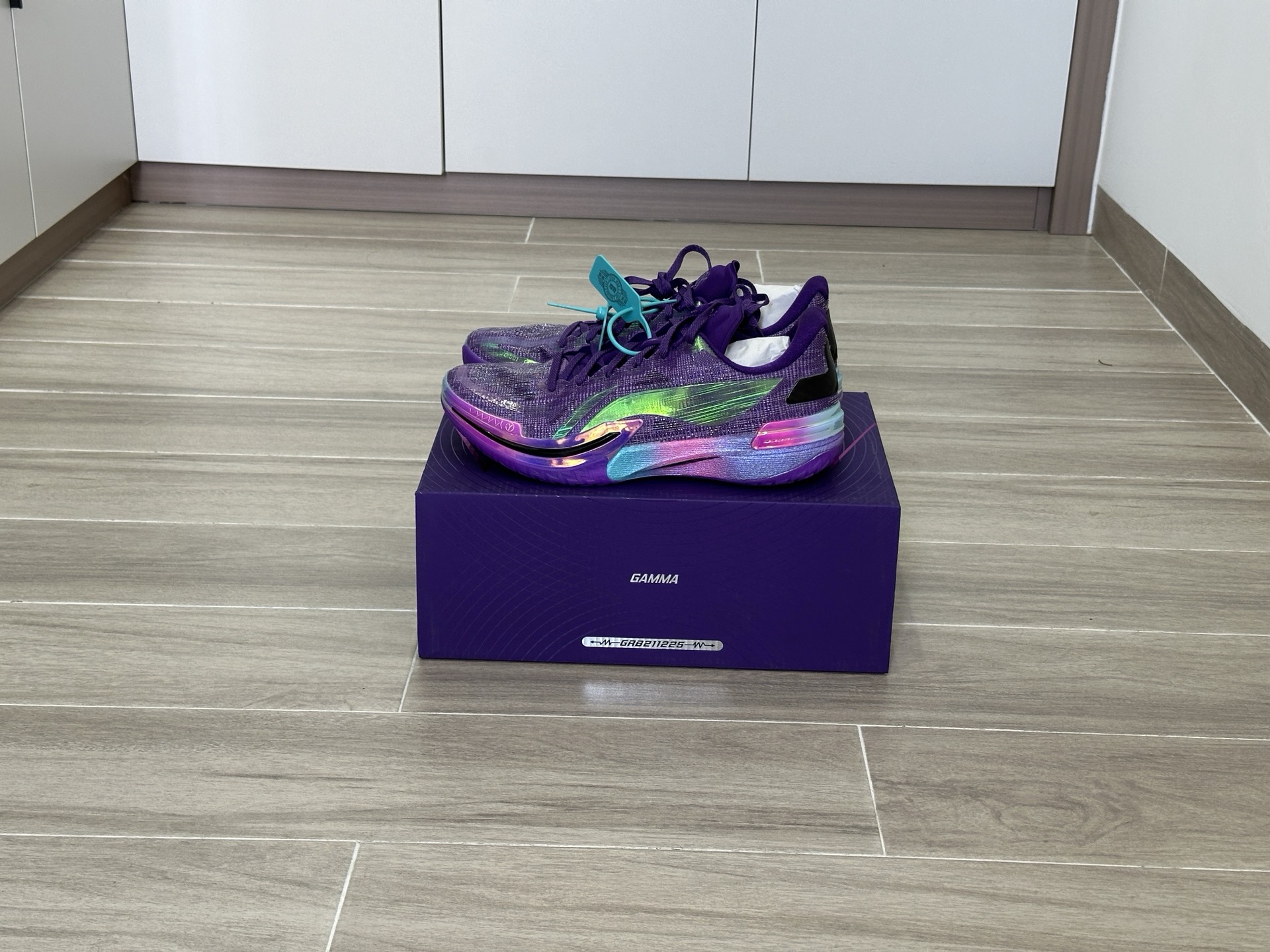 custom review-LiNing Gamma Radiation Storm Anti Slip And Wear Resistant Support Rebound Low Top Basketball Shoes Men's Purple