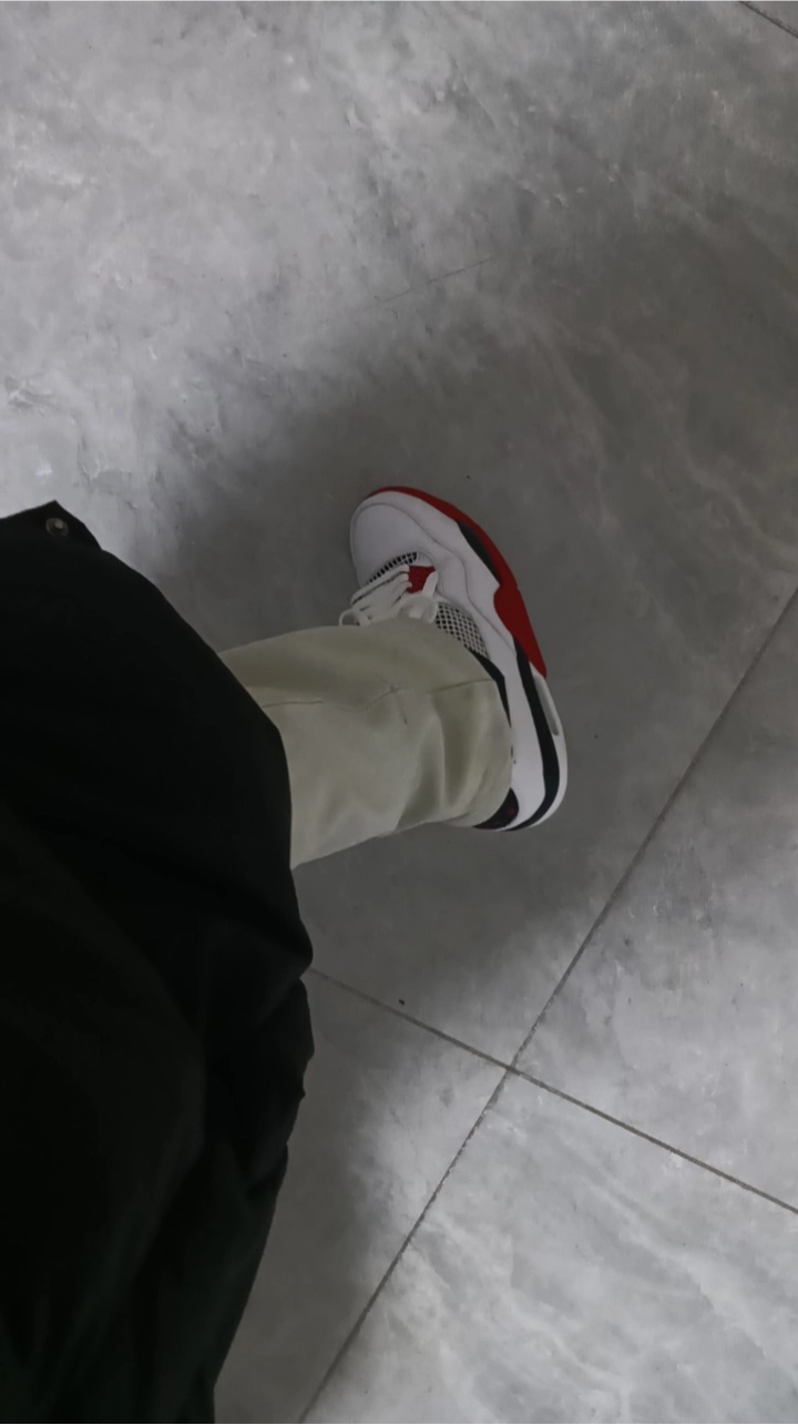 custom review-Jordan Air Jordan 4 Fire Red MID Топ Винтажные Баскетбольные Кроссовки Унисекс Fire Red Выпуск 2020