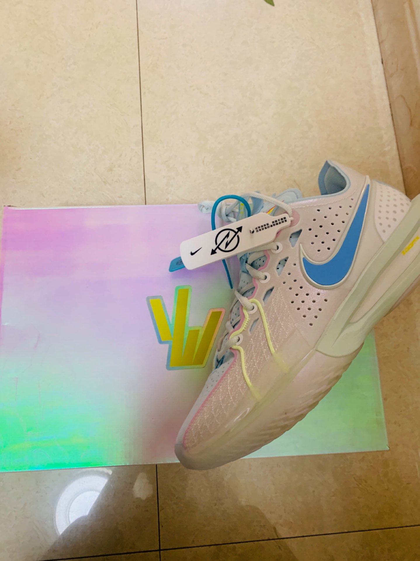 custom review-Nike G.T. Cut 3 EP 'White Aquarius Blue Pink' Women's