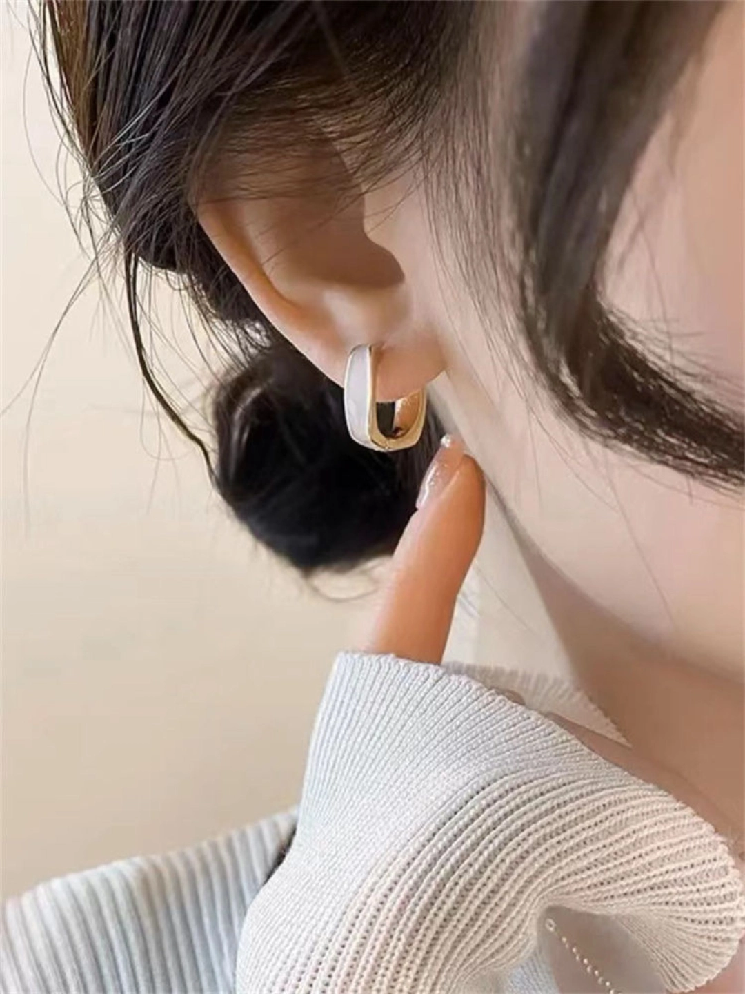 方形耳扣女生必戴