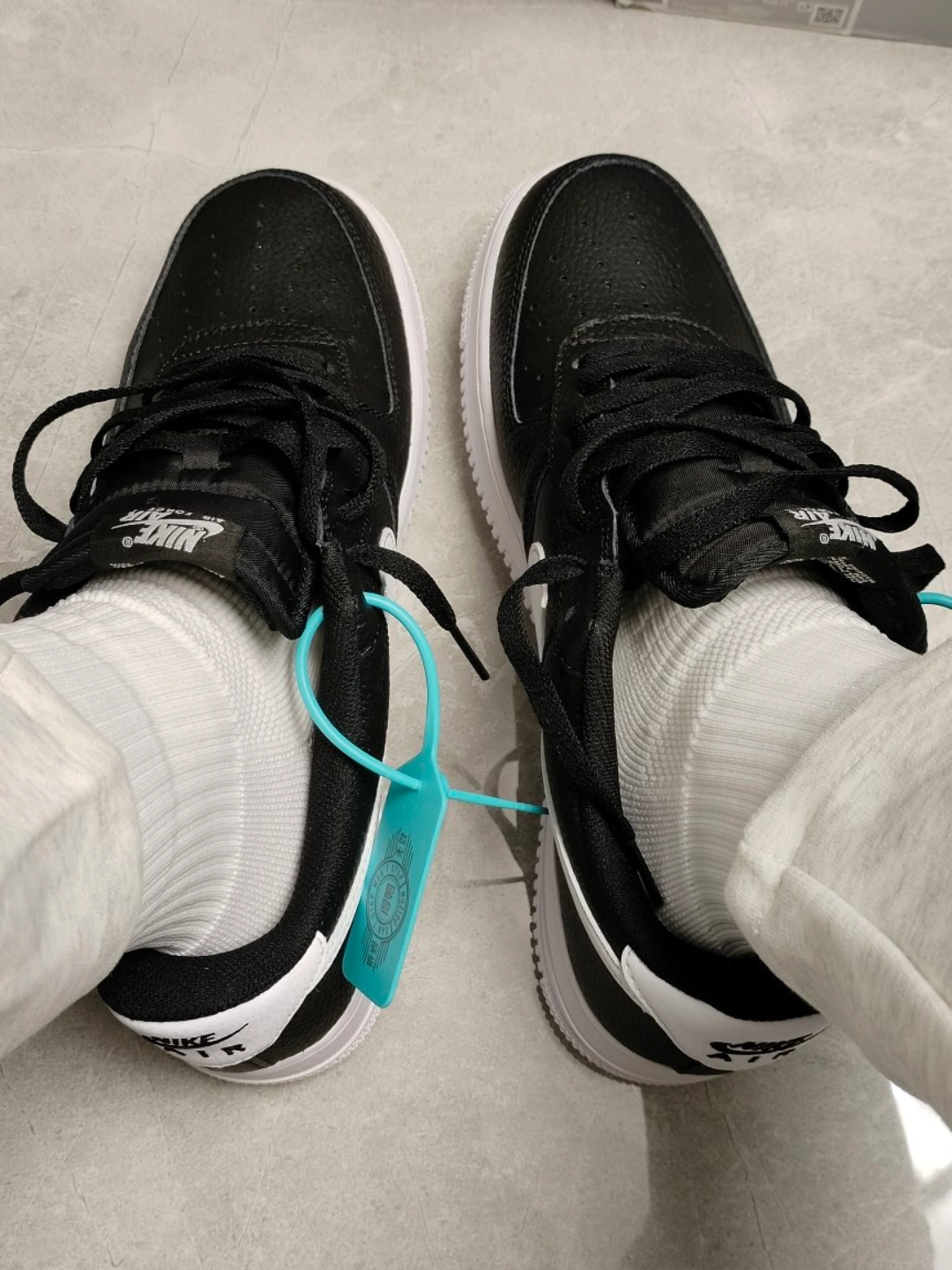 custom review-Nike Air FORCE 1 'Черный и Белый' Низкие Кроссовки для скейтбординга Мужские Черно-белые