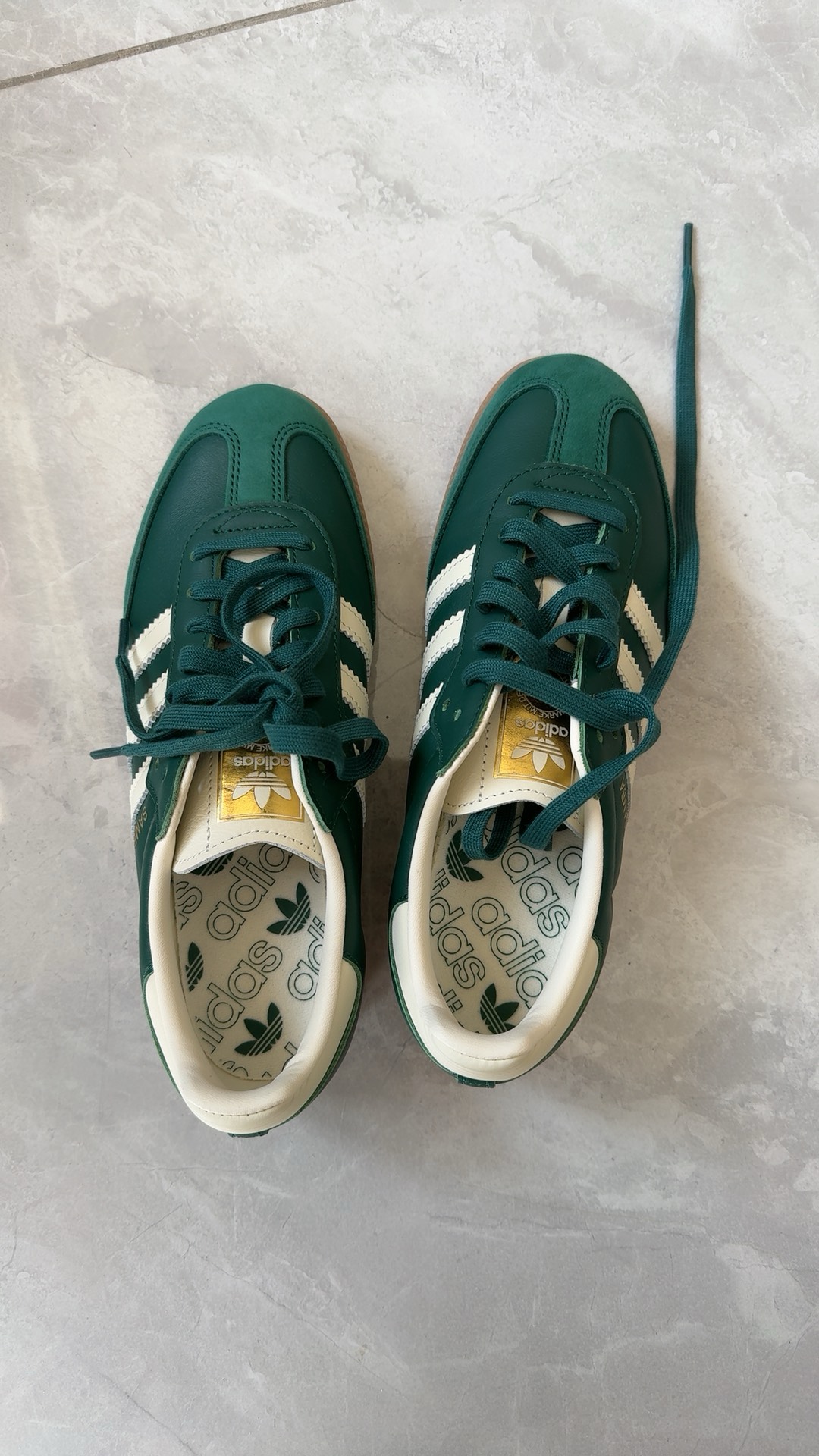 custom review-Adidas Originals SAMBA OG Low Топ Повседневная обувь Женская Зеленый Белый