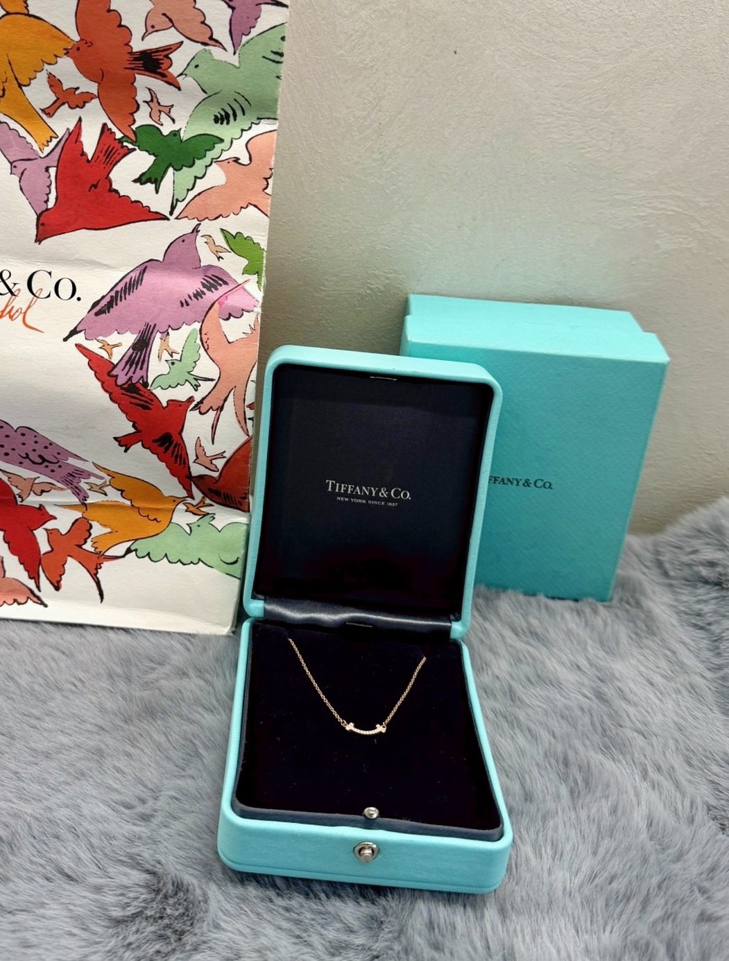 爱笑的女孩运气都不会太差 tiffany微笑项链