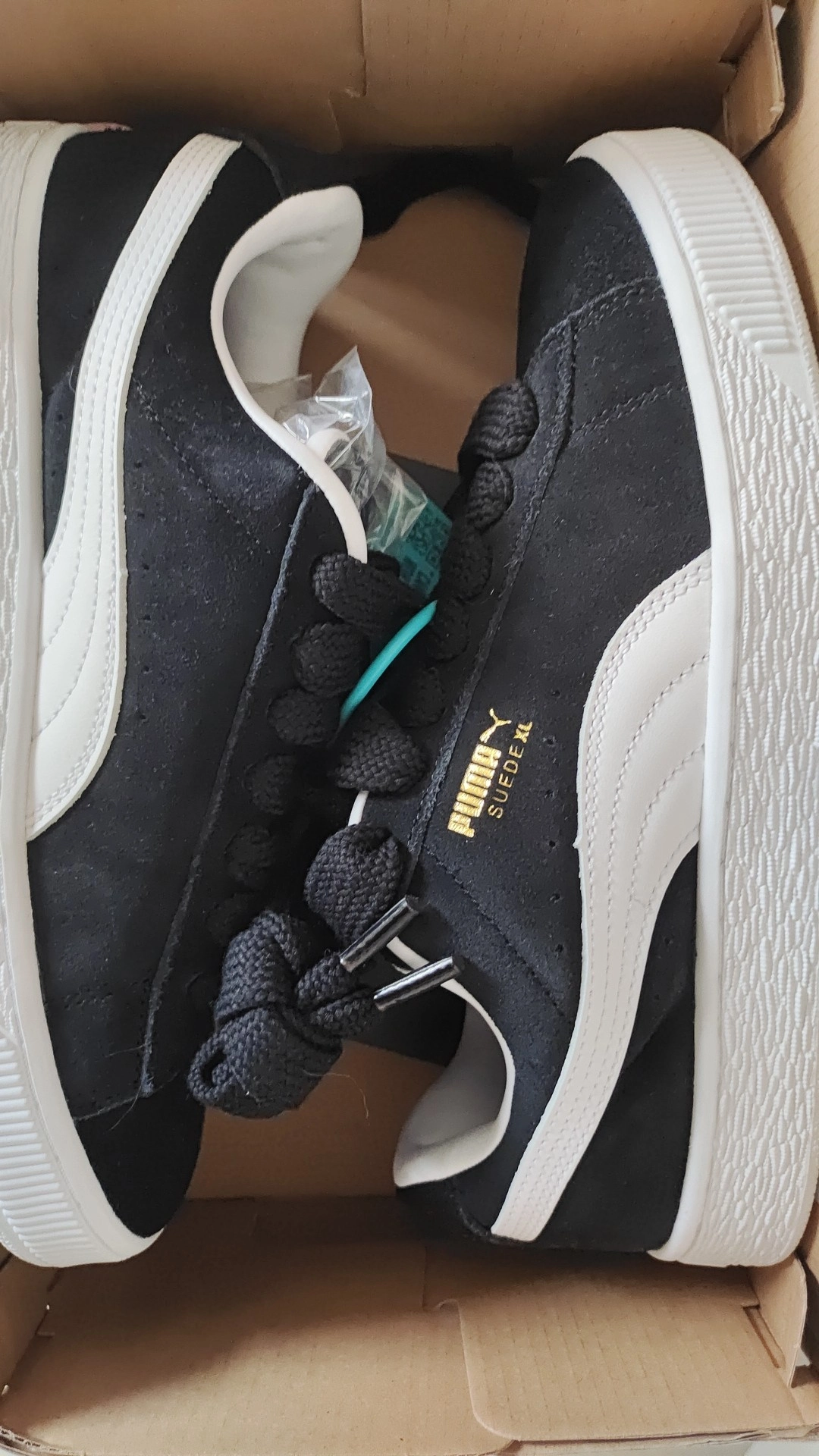 custom review-PUMA Suede XL Low Топ Скейтборд Кроссовки Унисекс Черный Белый