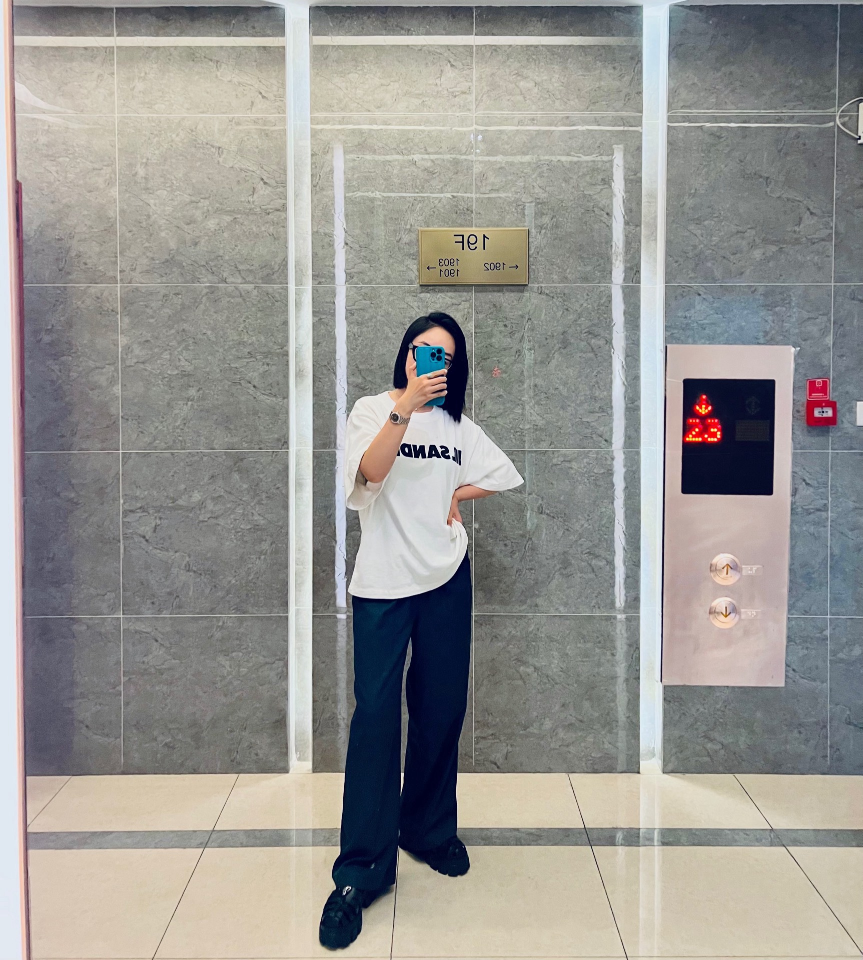 custom review-JIL SANDER Рубашка с оборванным рукавом T Женская Белая