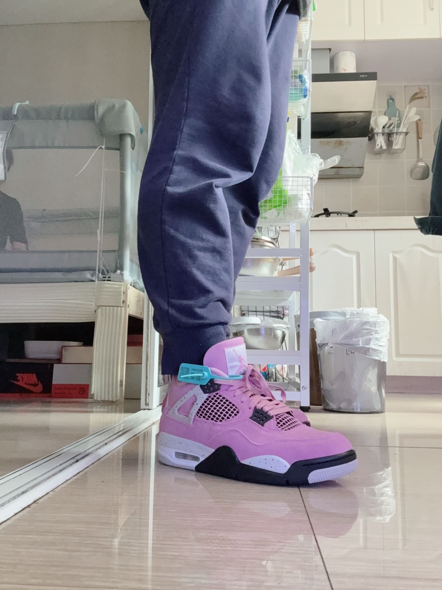 custom review-Jordan 4 Retro Orchid Women's
