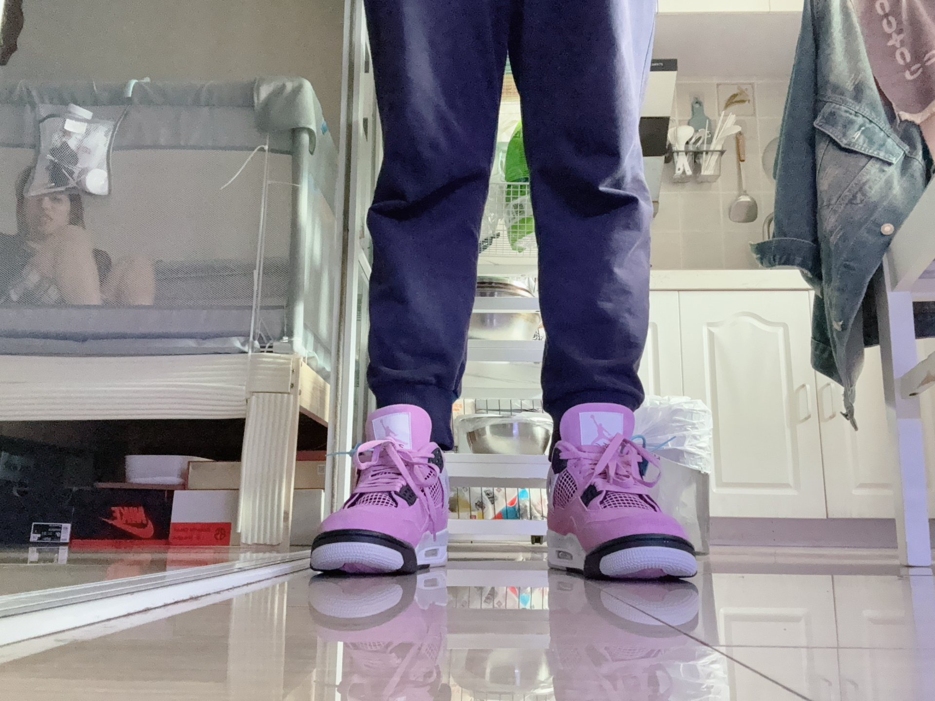 custom review-Jordan 4 Retro Orchid Women's