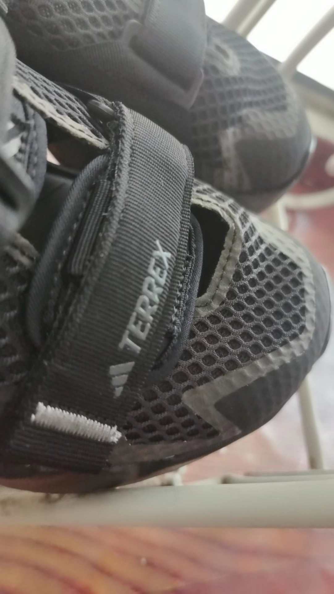 custom review-adidas Terrex Hydroterra Дышащий TRACTION Спортивные Сандалии Унисекс Черные
