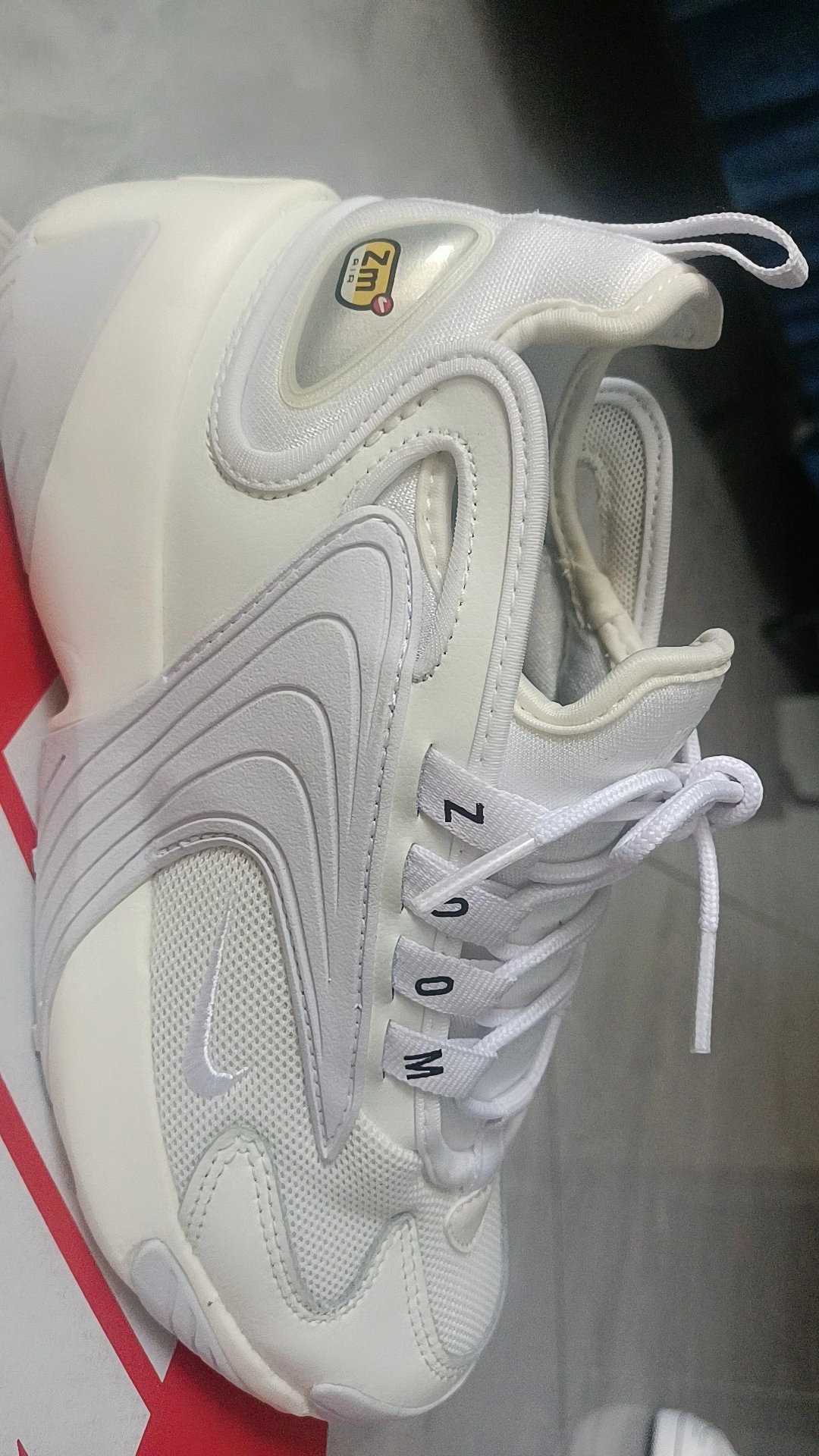 custom review-Nike Zoom 2K Low Топ Толстоподошвенные кроссовки Женские Белый Синий