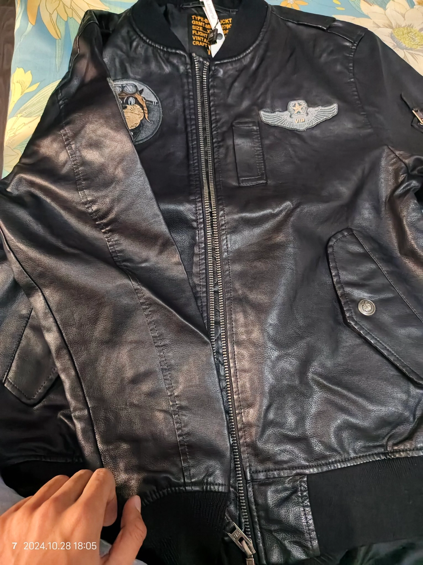 custom review-VIP Черные Мужские Кожаные Куртки