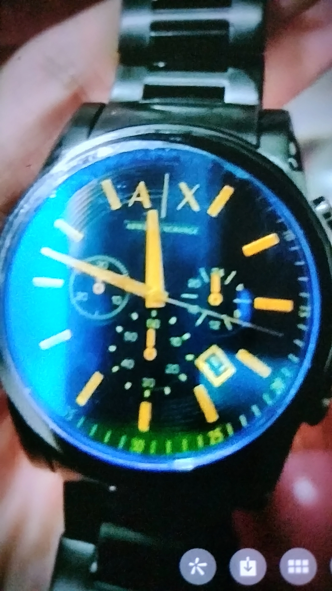 custom review-ARMANI EXCHANGEAE Часы Кварцевый механизм Нержавеющая сталь Ремешок Черный циферблат Мужские часы Коробка