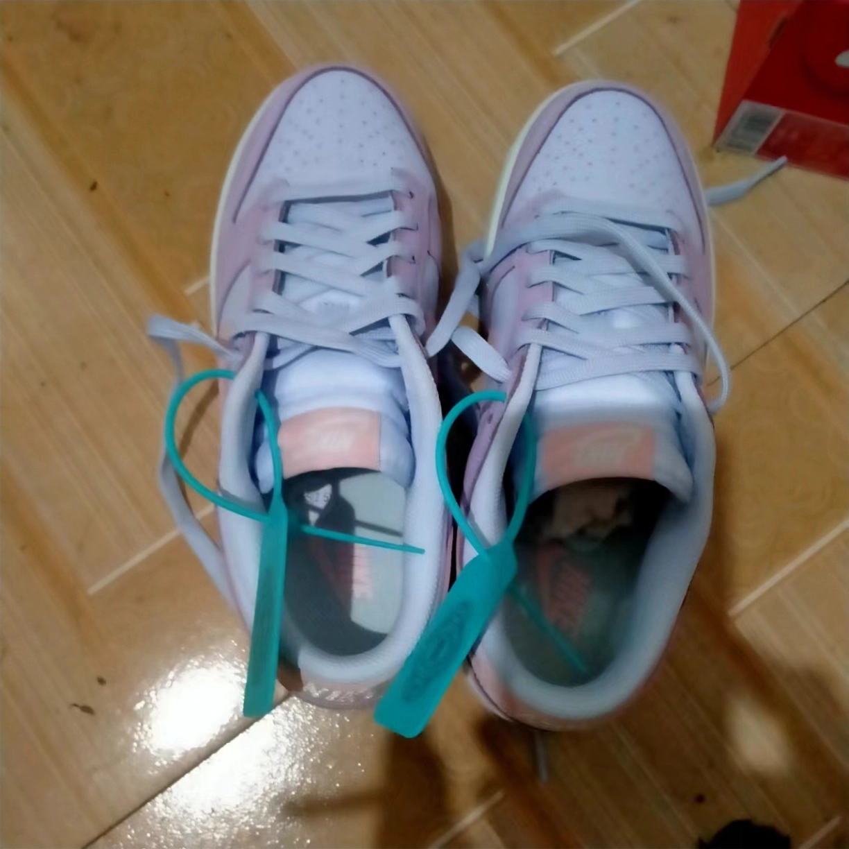 custom review-Nike Dunk 'ATMOSPHERE' Розовый Низкий Топ Скейтборд Кроссовки Женские Синий Фиолетовый Розовый