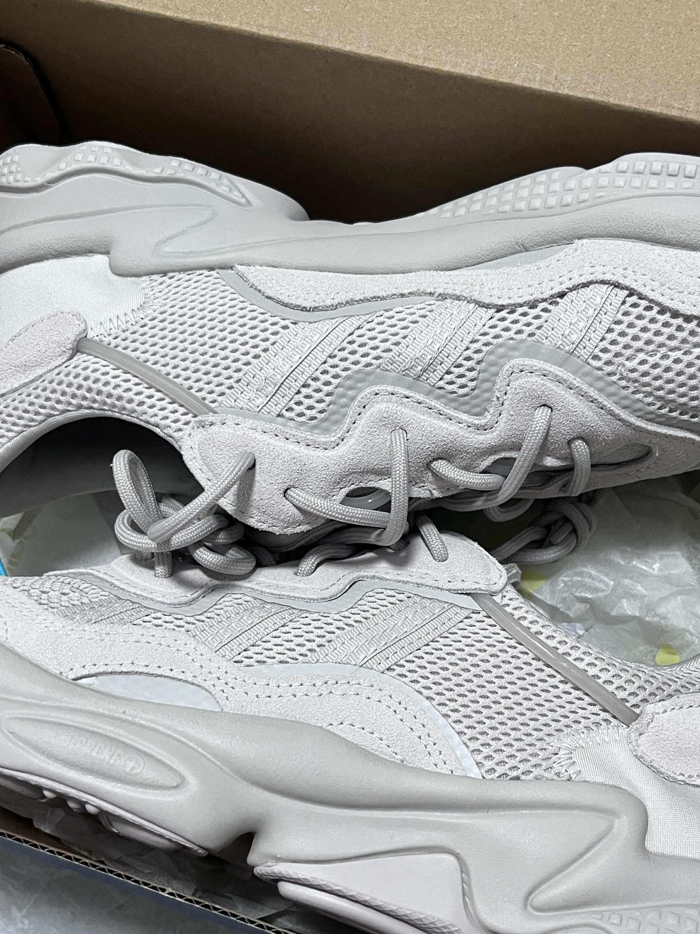 custom review-Adidas Originals Ozweego Slip-resistant Low Top Повседневная обувь Унисекс Pearl Smoke Gray