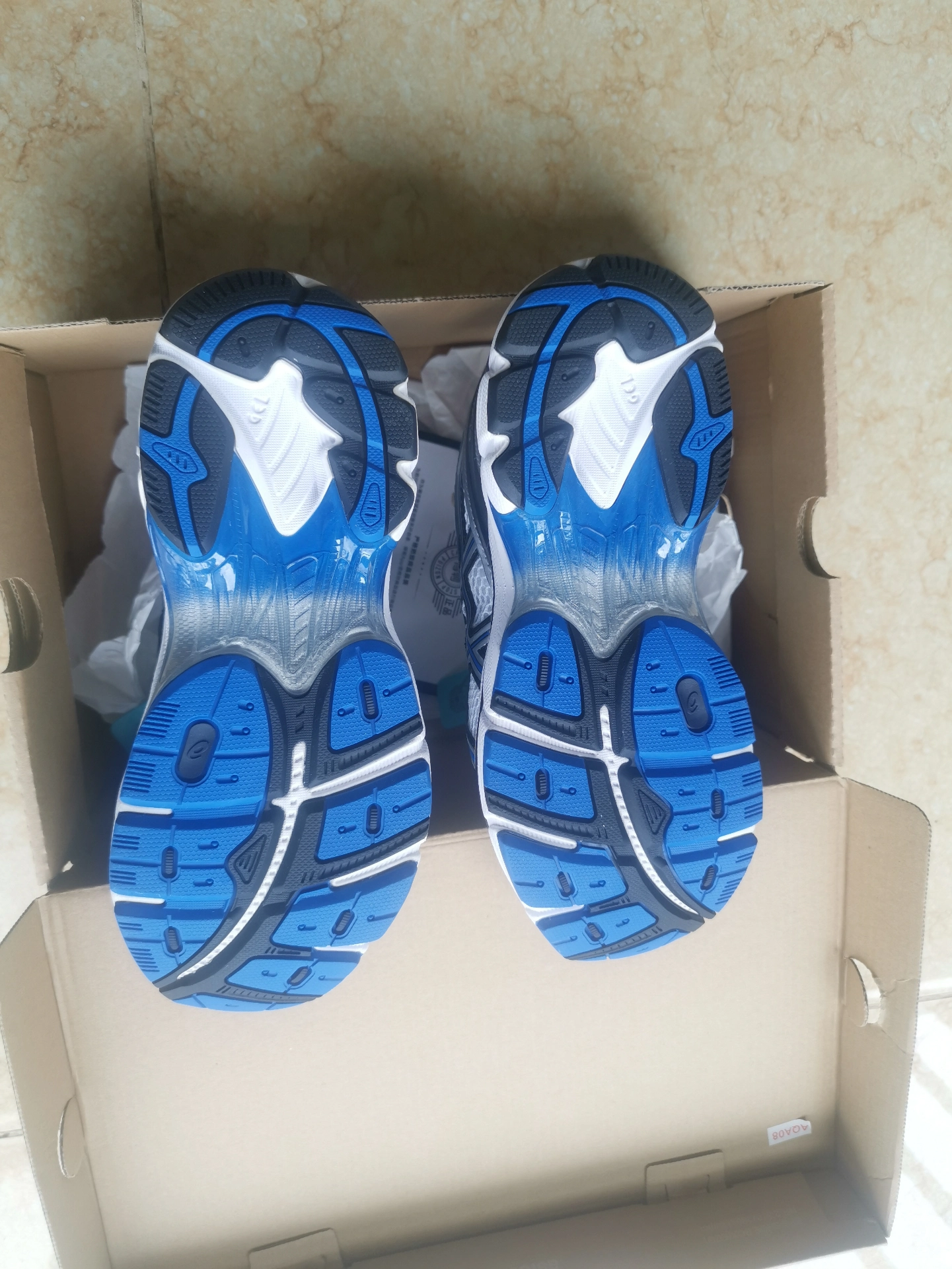 custom review-ASICS GT 2160 Амортизация Устойчивый к истиранию Дышащая Поддержка Низкий Верх Повседневные Беговые кроссовки Унисекс Белый Синий