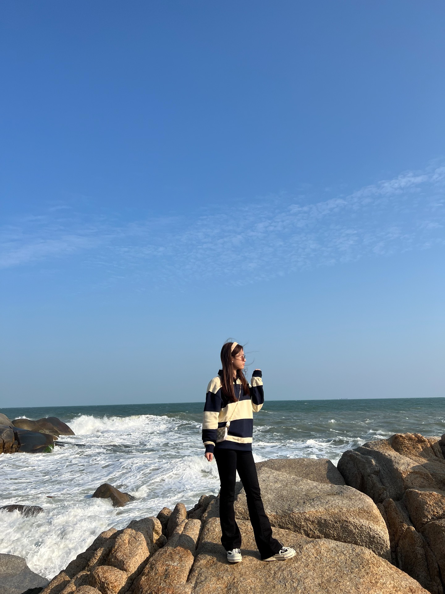 秋天的海边穿搭