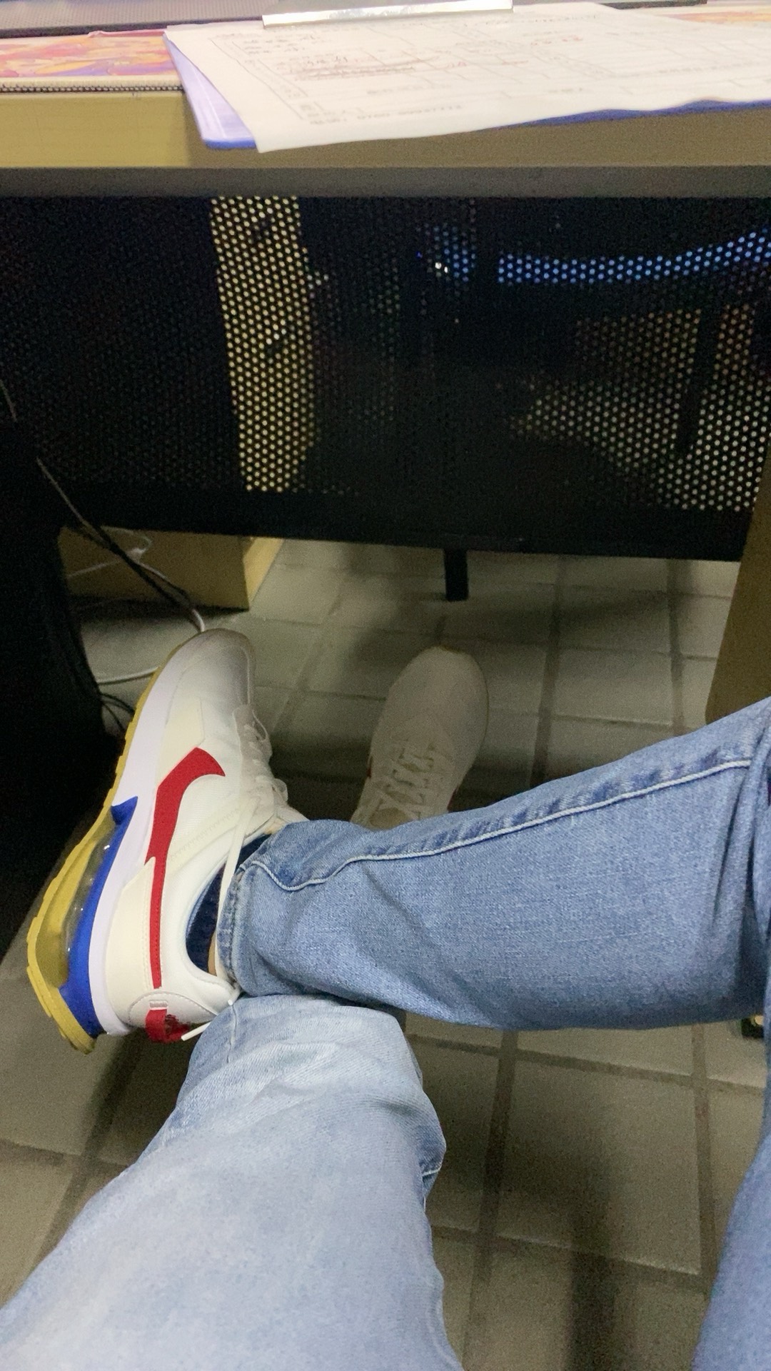 custom review-Nike Air Max Pre Day Low Топ Повседневная обувь Мужская Белый Синий Красный