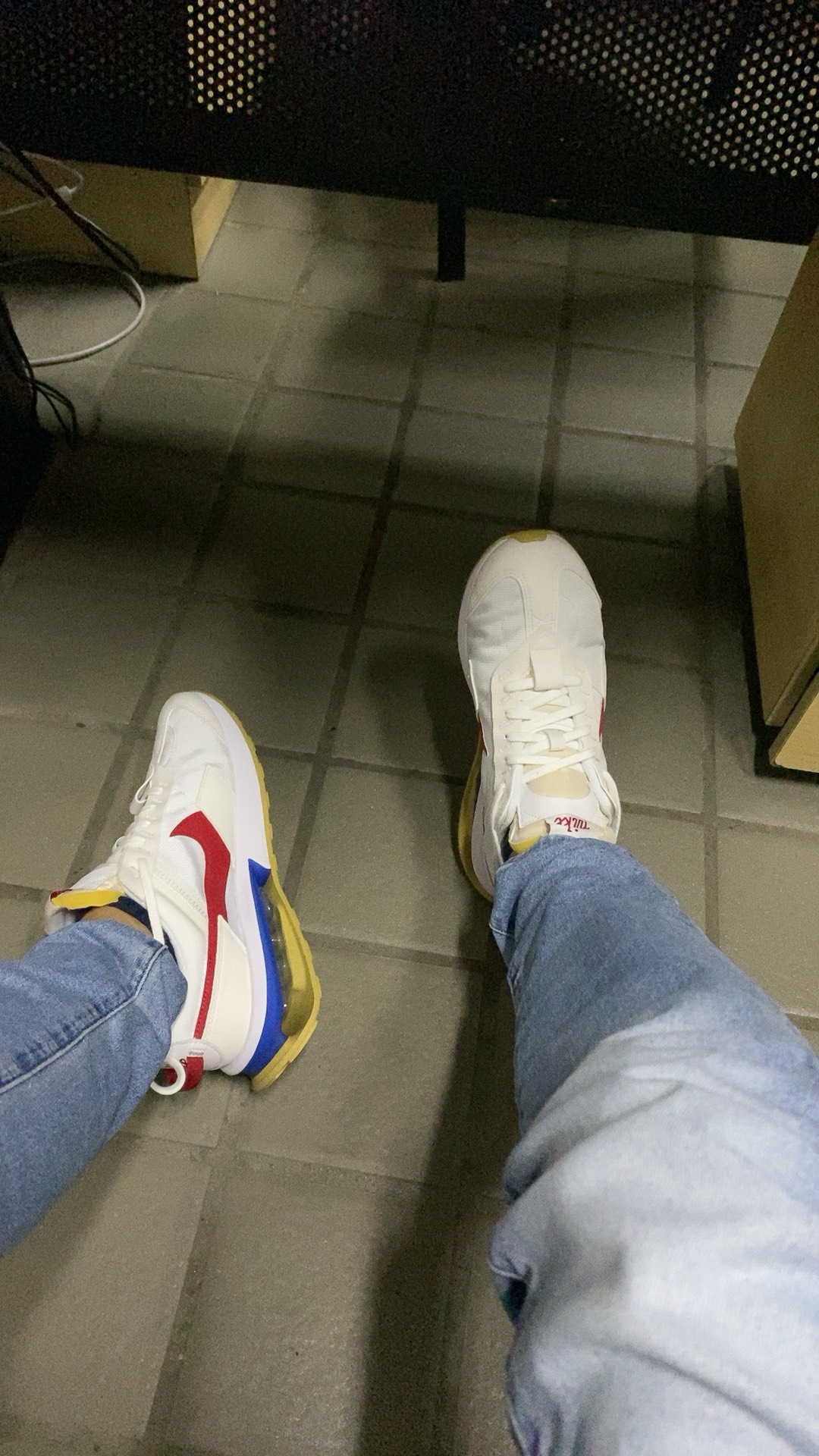 custom review-Nike Air Max Pre Day Low Топ Повседневная обувь Мужская Белый Синий Красный