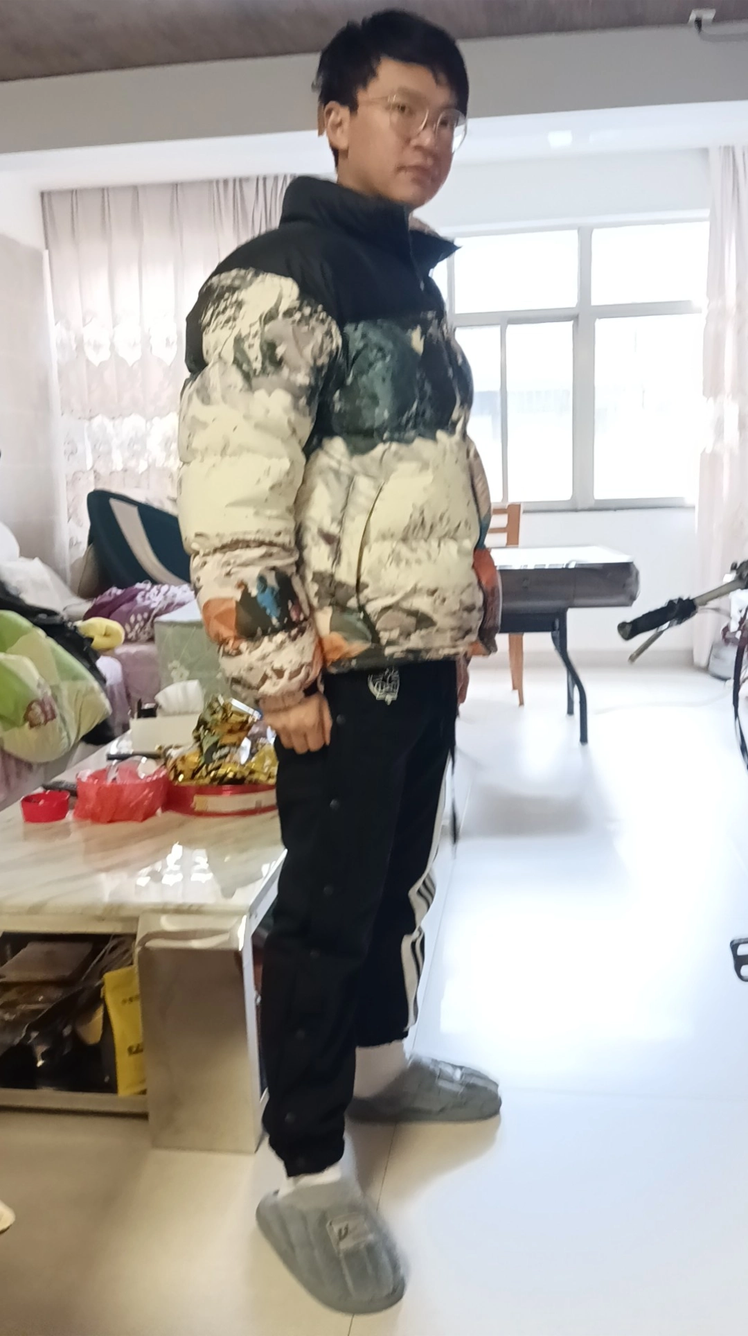 custom review-DoraemonA Вязаные спортивные брюки унисекс