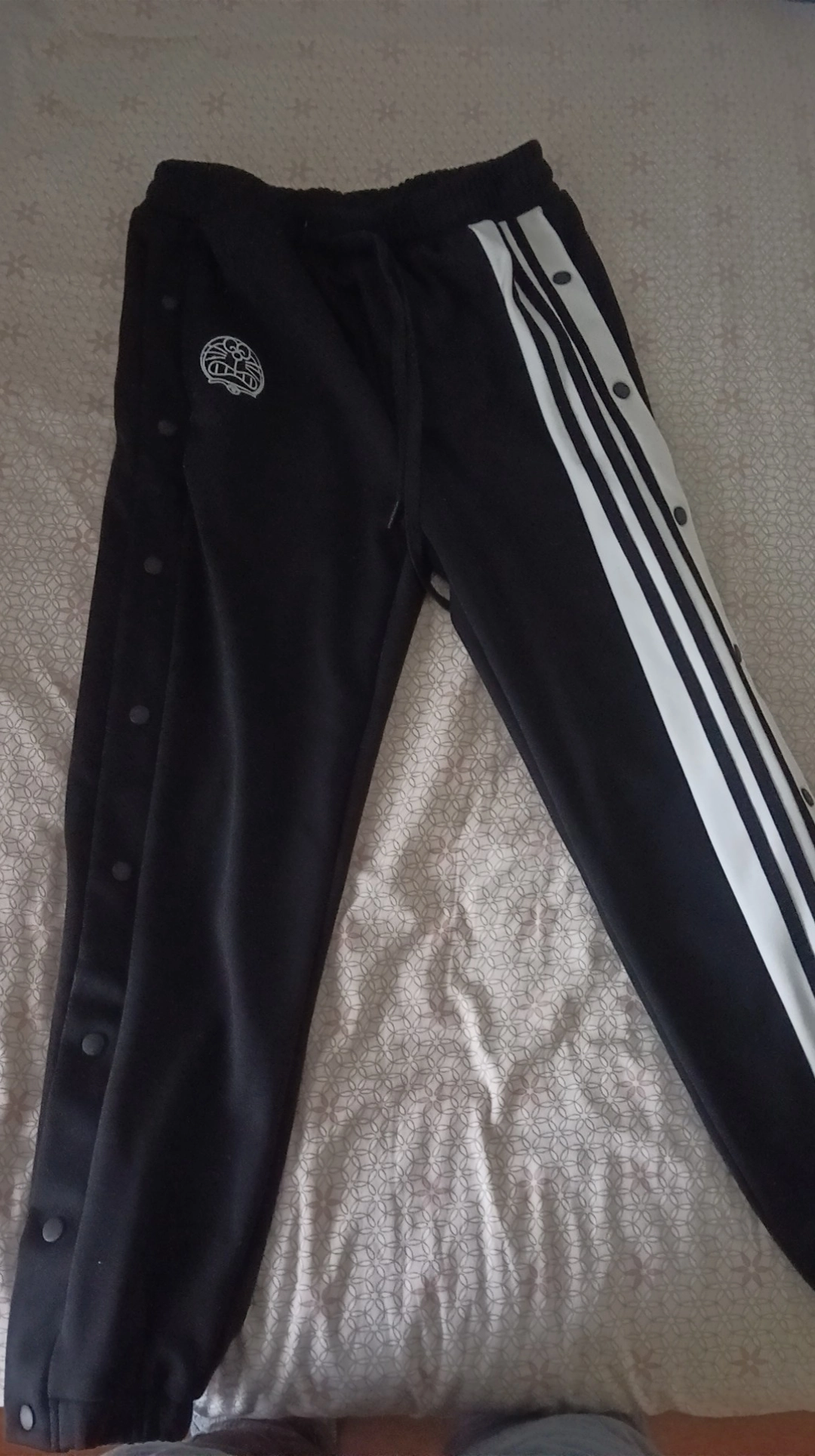 custom review-DoraemonA Вязаные спортивные брюки унисекс