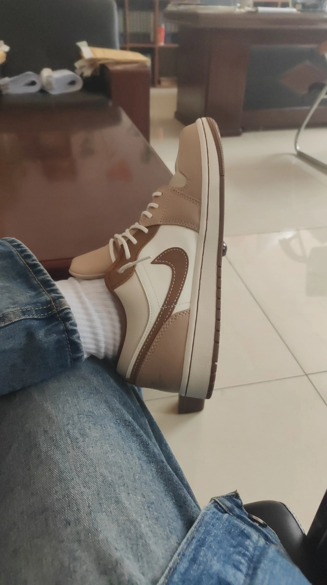 custom review-Jordan Air Jordan 1 Low SE 'Конопля Свет Британский Коричневый' Амортизация Низкий Топ Винтажные Баскетбольные Кроссовки Мужской Умбра