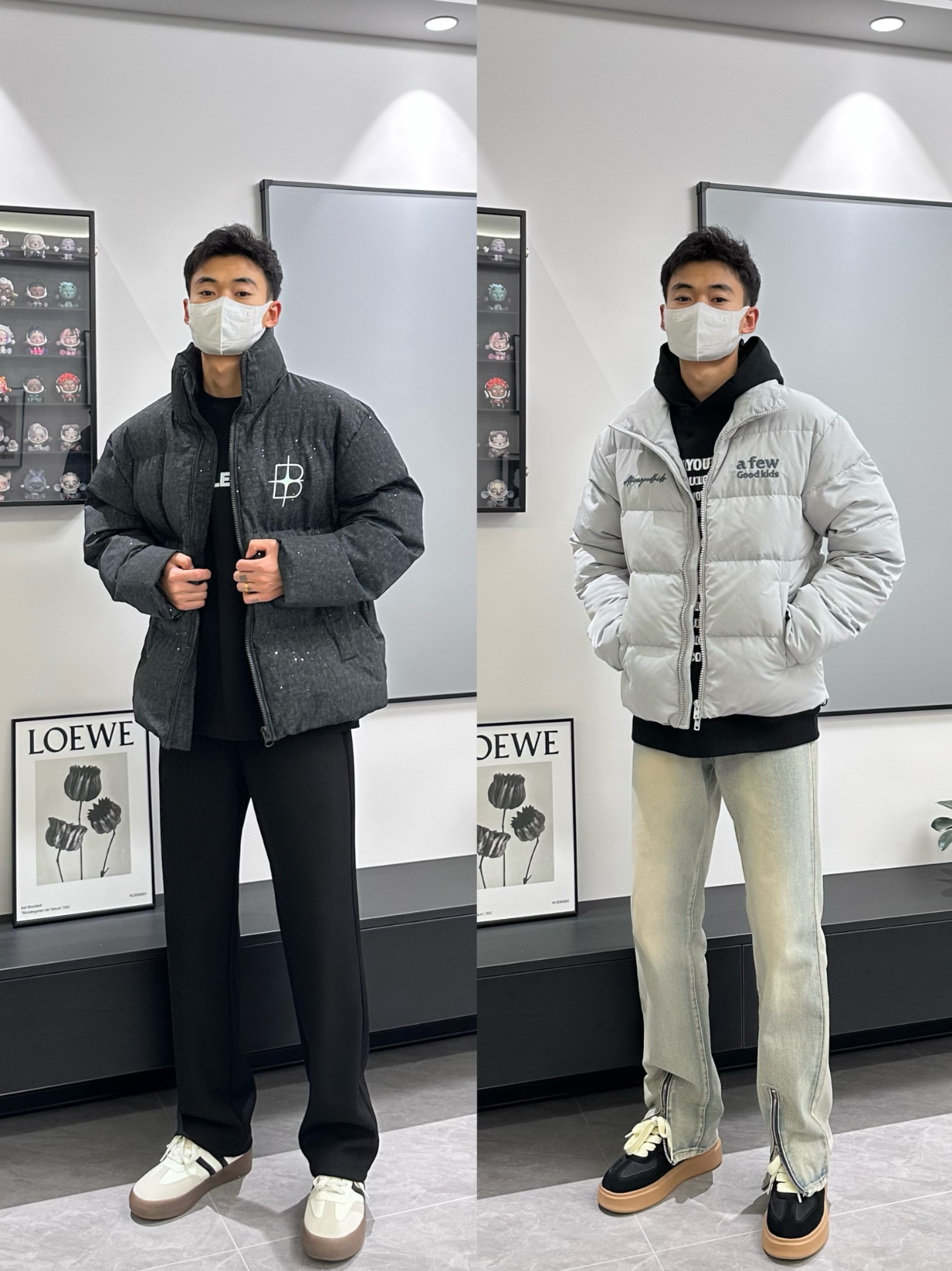 百搭经典时尚!
第四套灰色羽绒服 7