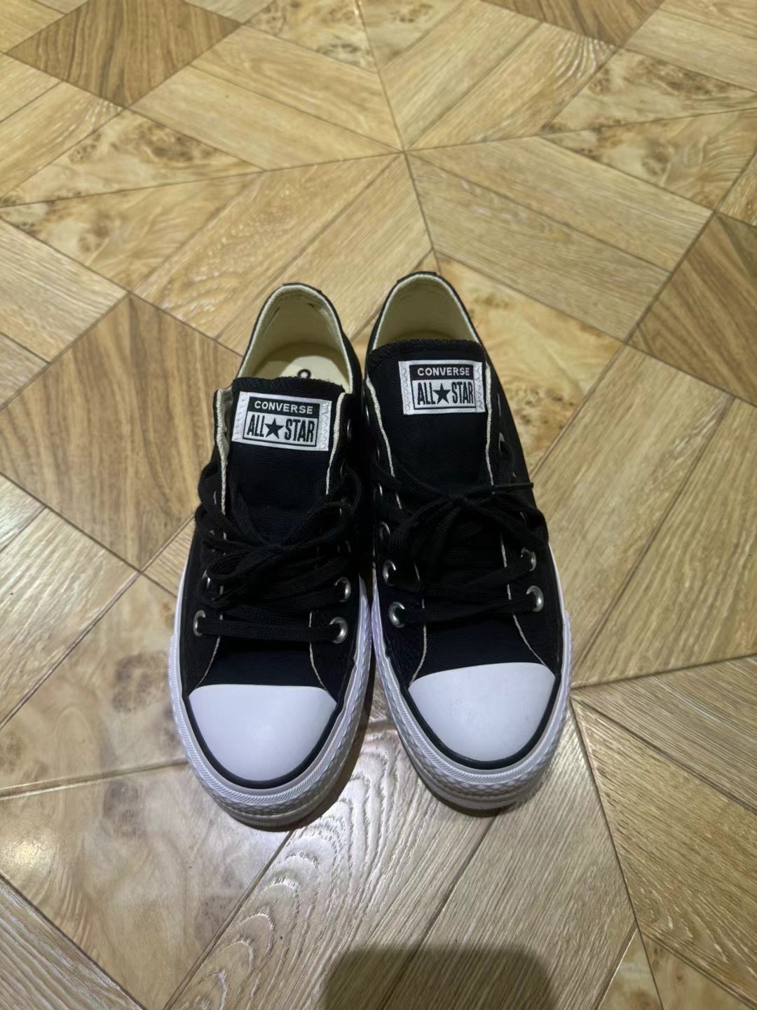 custom review-Converse All Star Lift Легкий Низкий Топ Кеды Женские Черный Белый