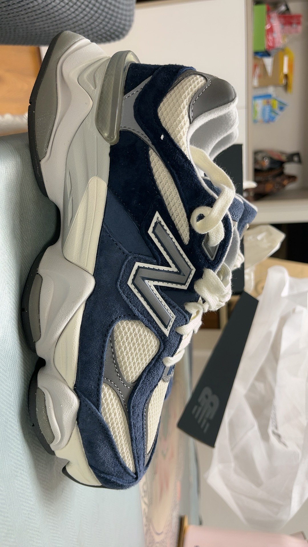 custom review-New Balance NB 9060 Low Топ Кэжуал Унисекс Light Синий