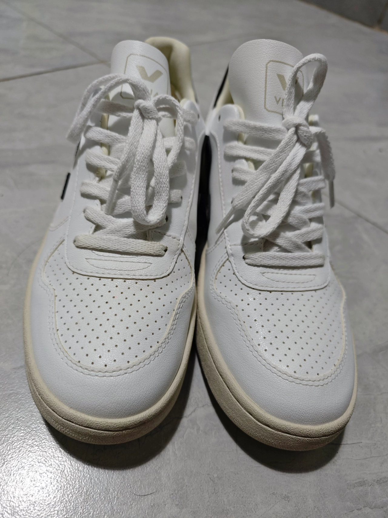 custom review-VEJA V 10 Low Топ Стильная Обувь для Скейтбординга Унисекс Белый Черный