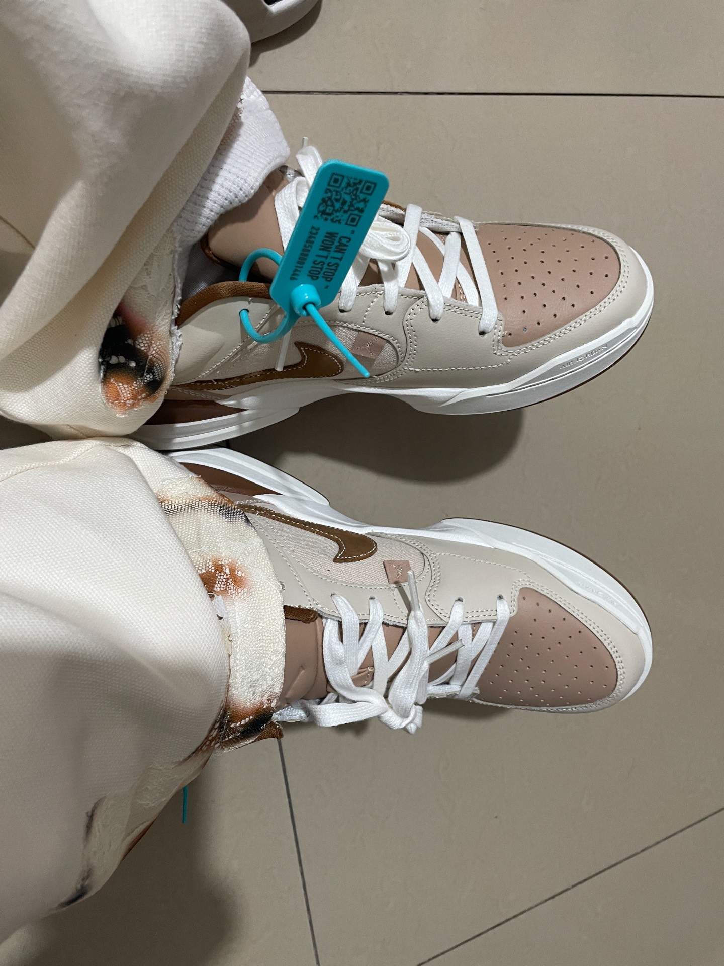 custom review-Джордан Stadium 90 Амортизация Низкий Топ Повседневный Мужской Бежевый Коричневый