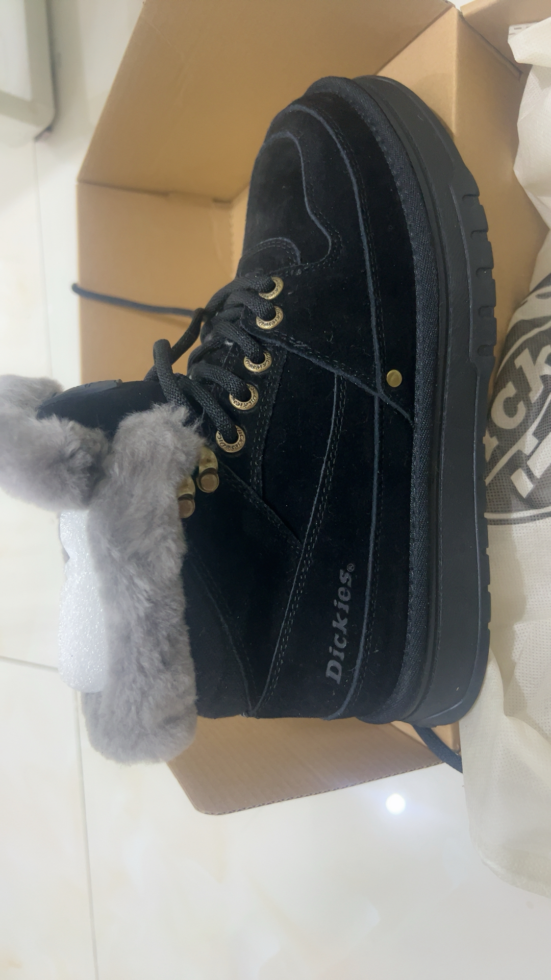 custom review-Dickies Термостойкие сноубутсы 11,5 см мужские черные