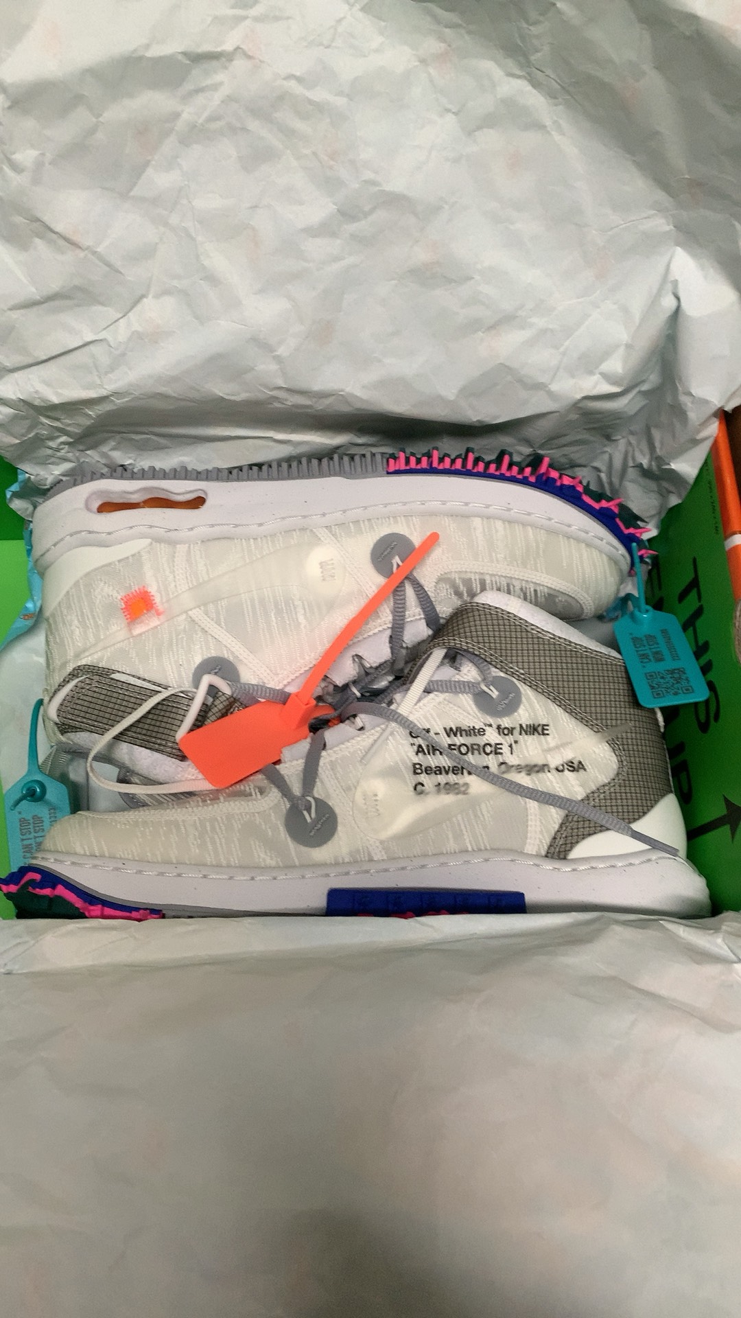 custom review-Off Белый x Nike Air FORCE 1 SP MID Топ Скейтборд Кроссовки Унисекс Белый