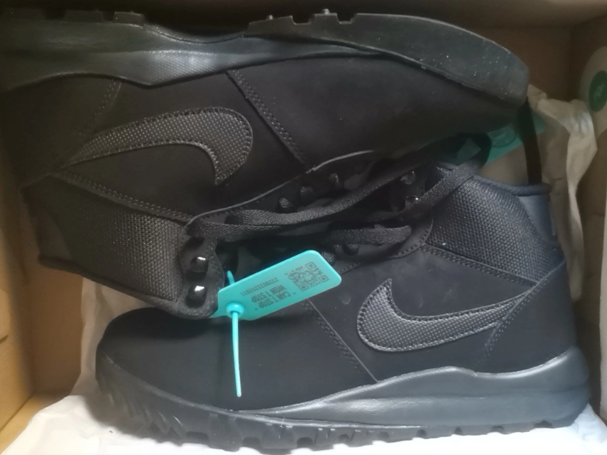 custom review-Nike Hoodland Тканяной Высокий Топ Casual Мужской Черный