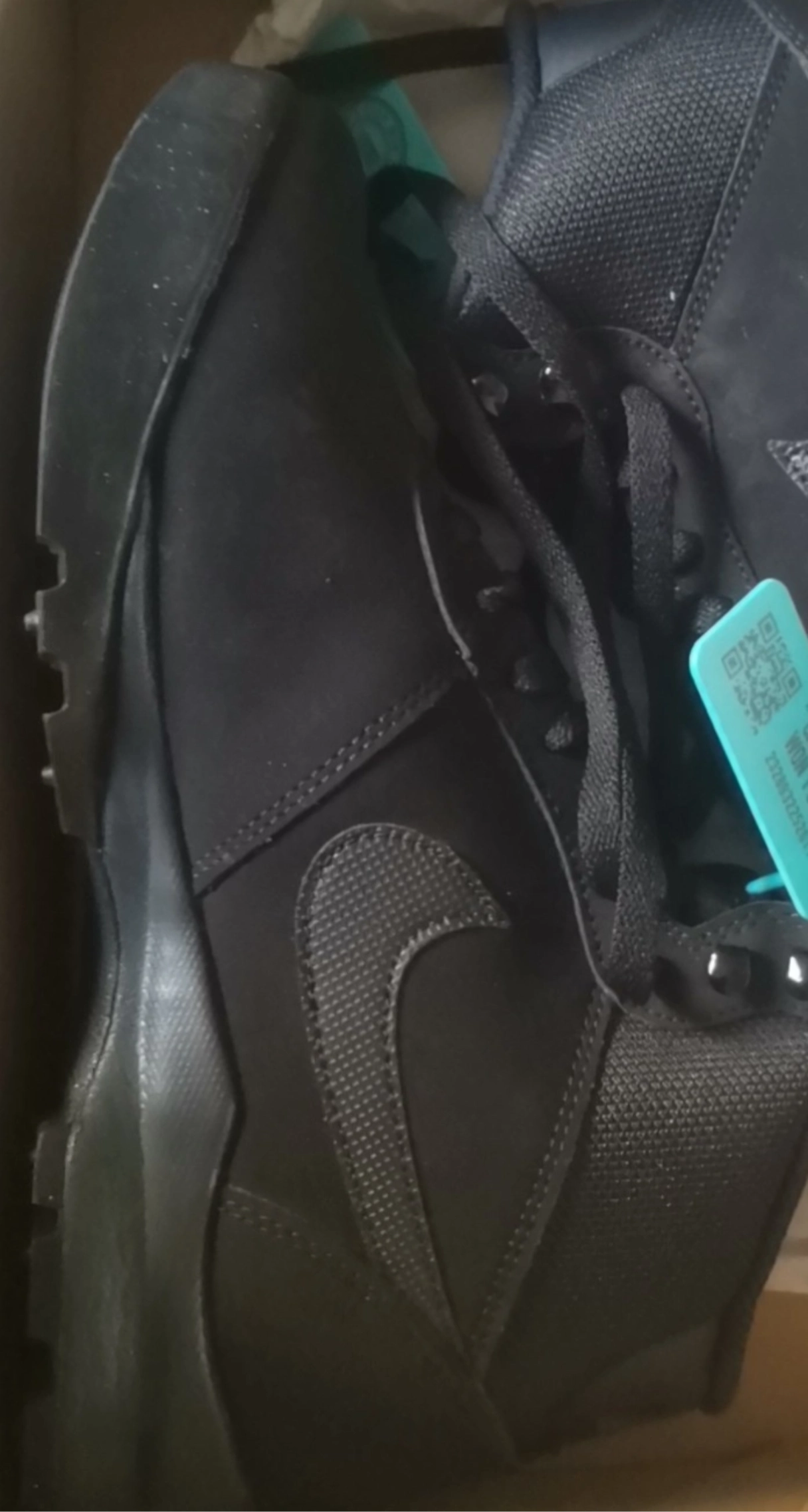 custom review-Nike Hoodland Тканяной Высокий Топ Casual Мужской Черный