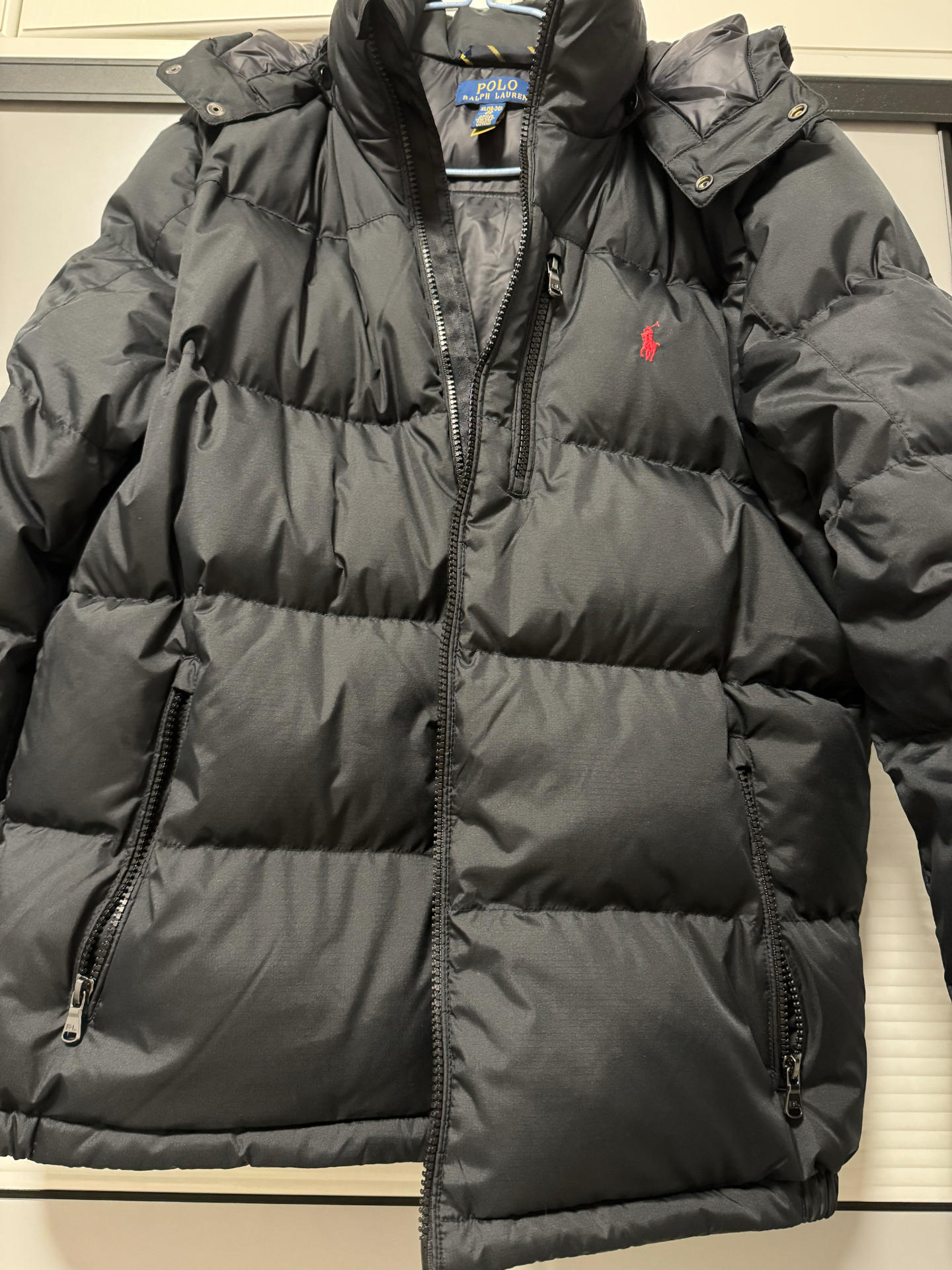 custom review-Polo Ralph Lauren Пуховик FW23 Обсидиан Черный Детский