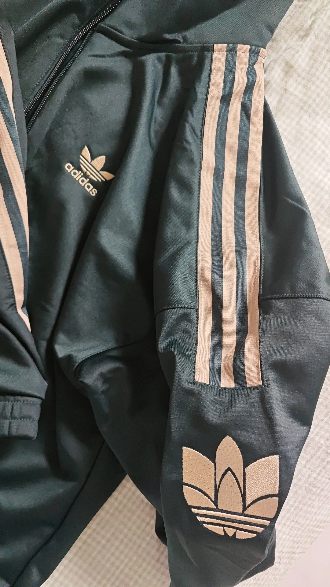 custom review-Adidas Originals Ретро Куртка Унисекс Темно-зеленый