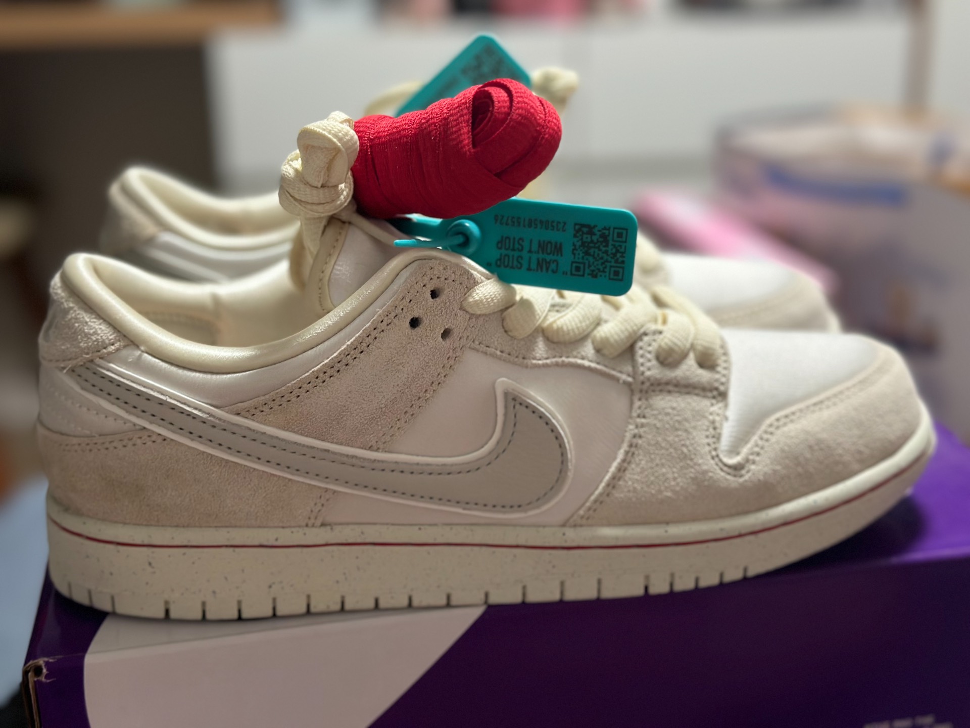 custom review-Nike Dunk SB Low Топ Скейтборд Кроссовки Унисекс Белый