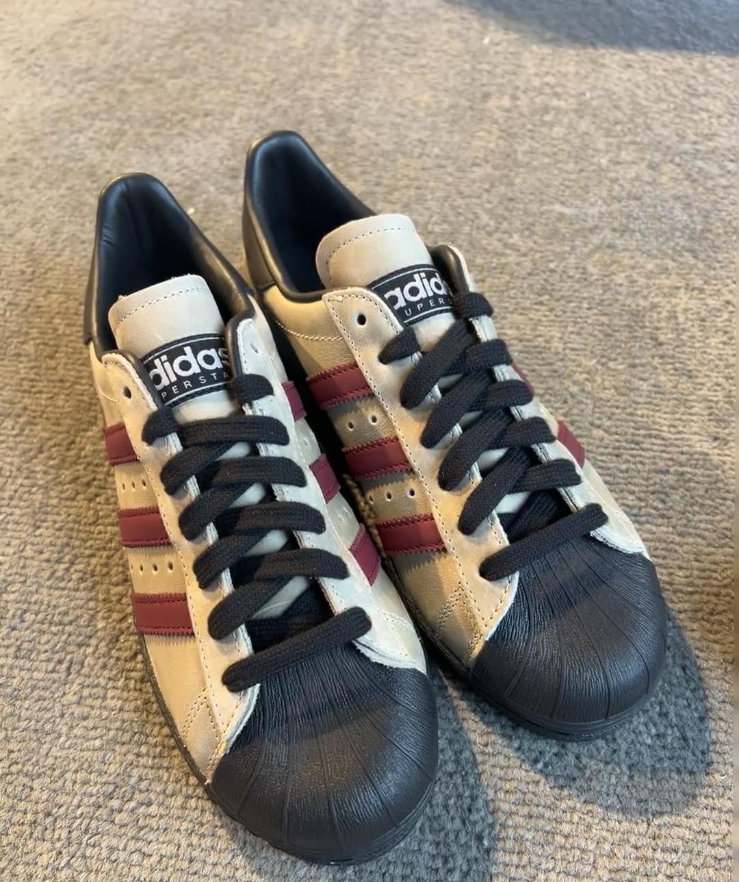 custom review-Adidas Originals Superstar 82 Амортизация Износостойкие Низкие Кроссовки для Скейтбординга Унисекс Бежево-Коричневые