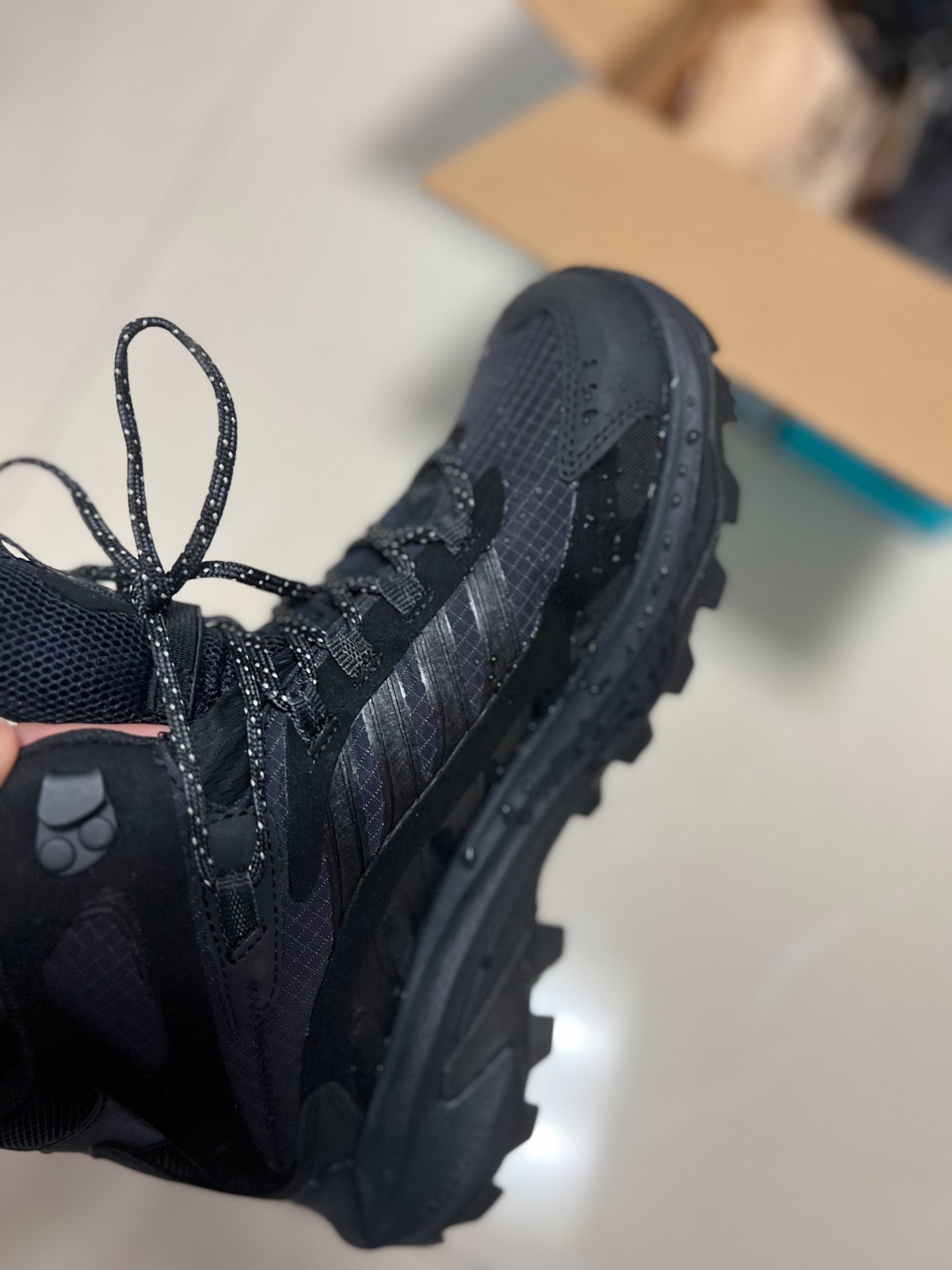 custom review-MERRELL Уличная обувь MID Топ Черный Мужской