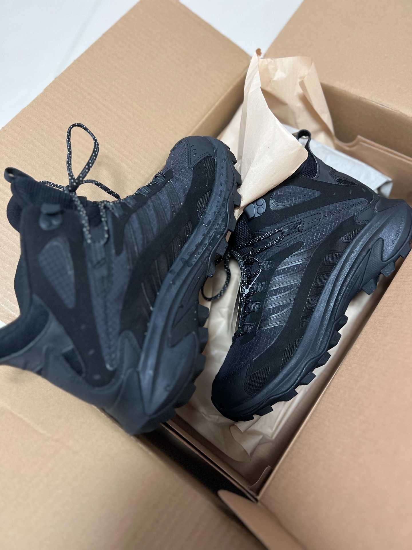 custom review-MERRELL Уличная обувь MID Топ Черный Мужской