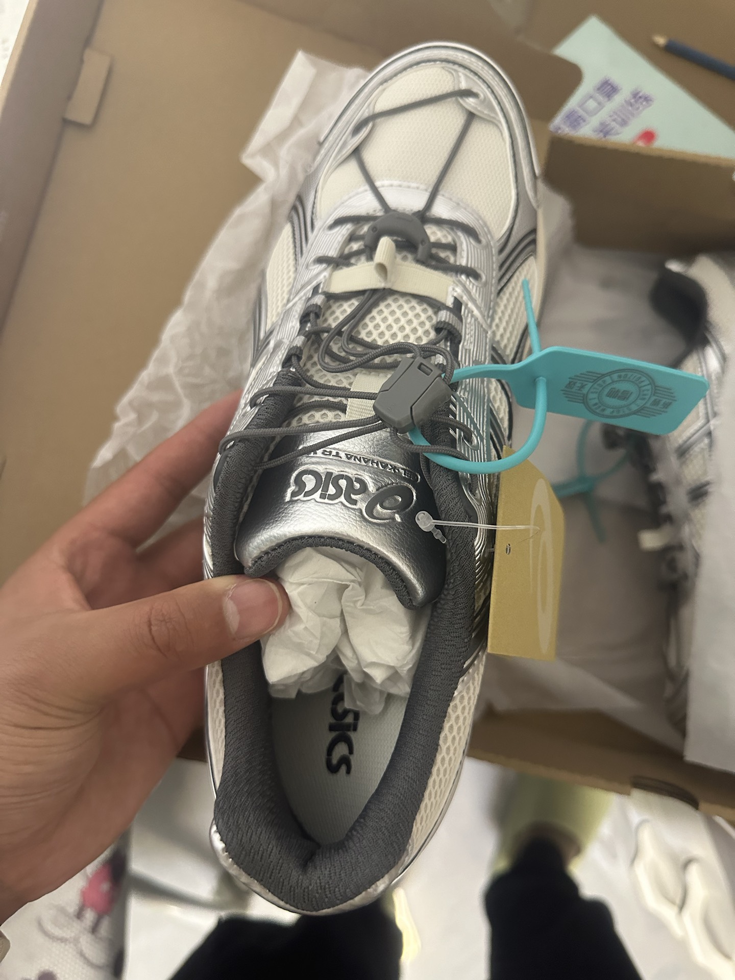 custom review-ASICS Gel Kahana TR V4 Low Топ Повседневная Обувь Унисекс Серебристо-Белый