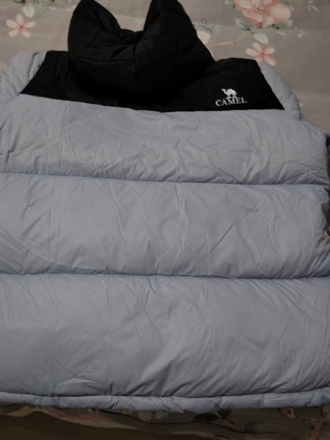 custom review-CAMEL Цветовой блок Пэчворк Термический Устойчивый к холоду Удобный Мягкий Анти-пиллинг С капюшоном Наполнитель Пух Унисекс