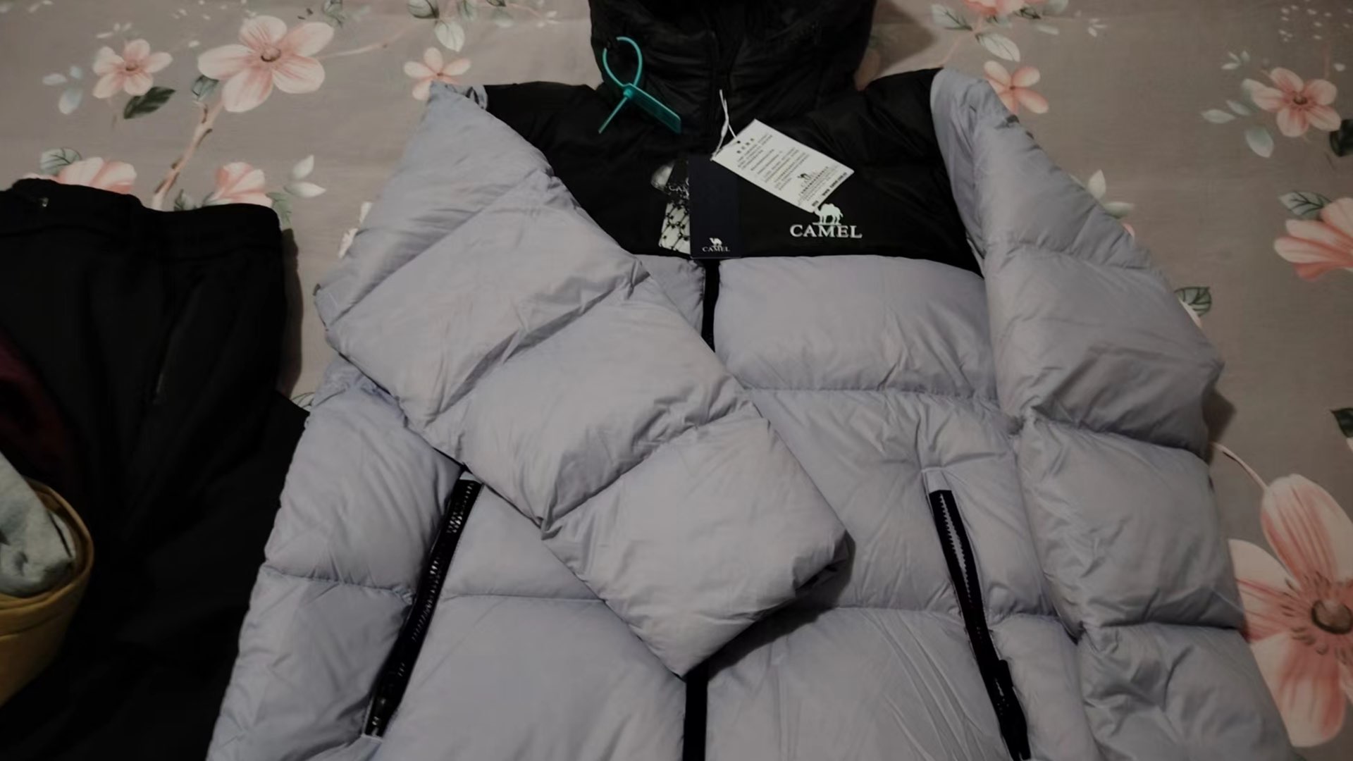 custom review-CAMEL Цветовой блок Пэчворк Термический Устойчивый к холоду Удобный Мягкий Анти-пиллинг С капюшоном Наполнитель Пух Унисекс