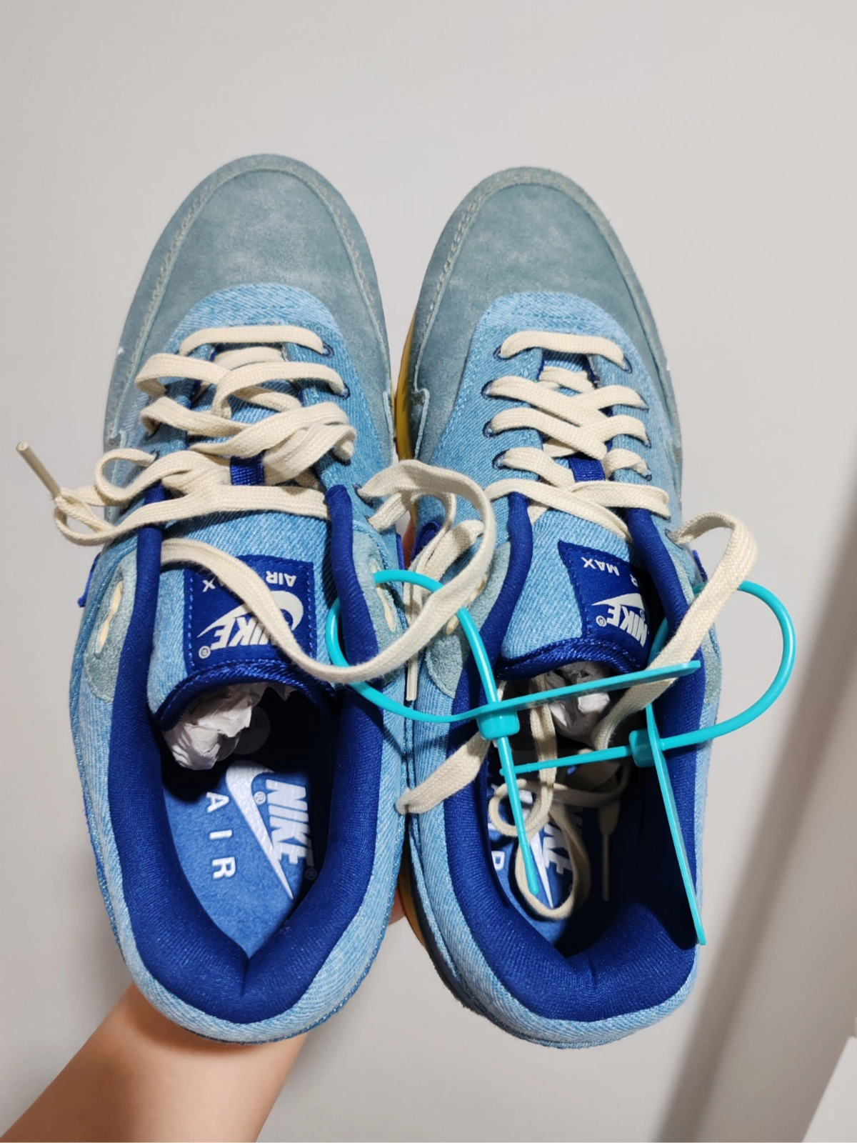 custom review-Nike Air Max 1 Low Топ Повседневные Беговые Кроссовки Унисекс Синий