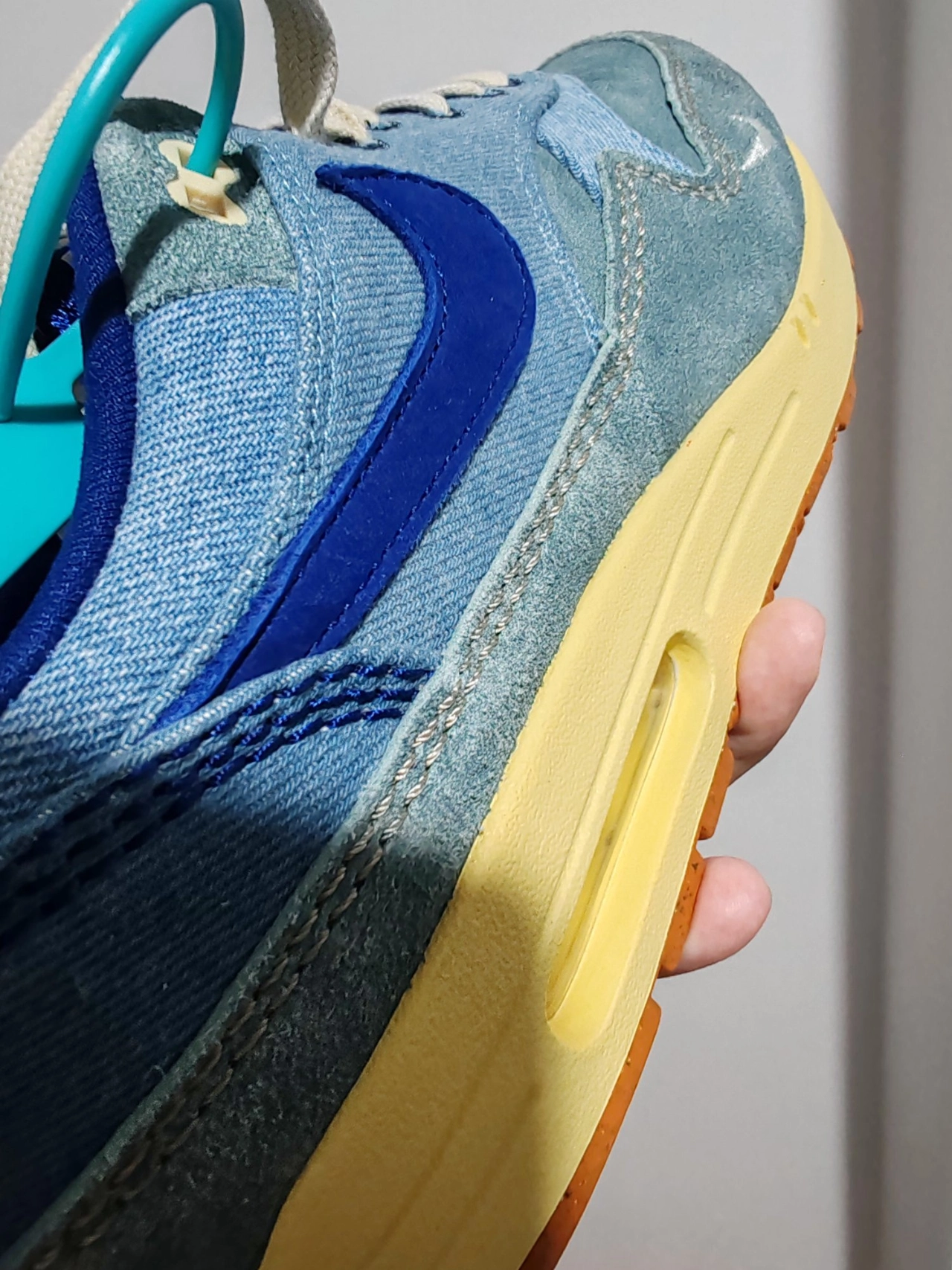 custom review-Nike Air Max 1 Low Топ Повседневные Беговые Кроссовки Унисекс Синий