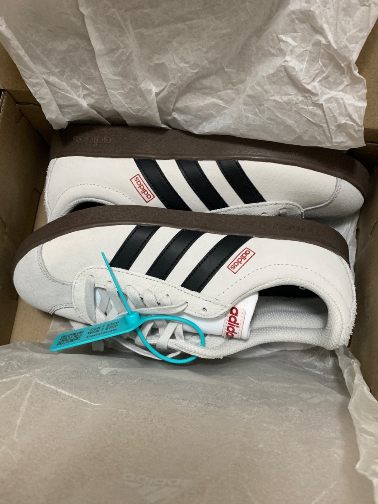 custom review-Adidas VL Court 2,0 Лайфстайл Амортизация Износостойкий Низкий Топ Скейтборд Кроссовки Унисекс Серый