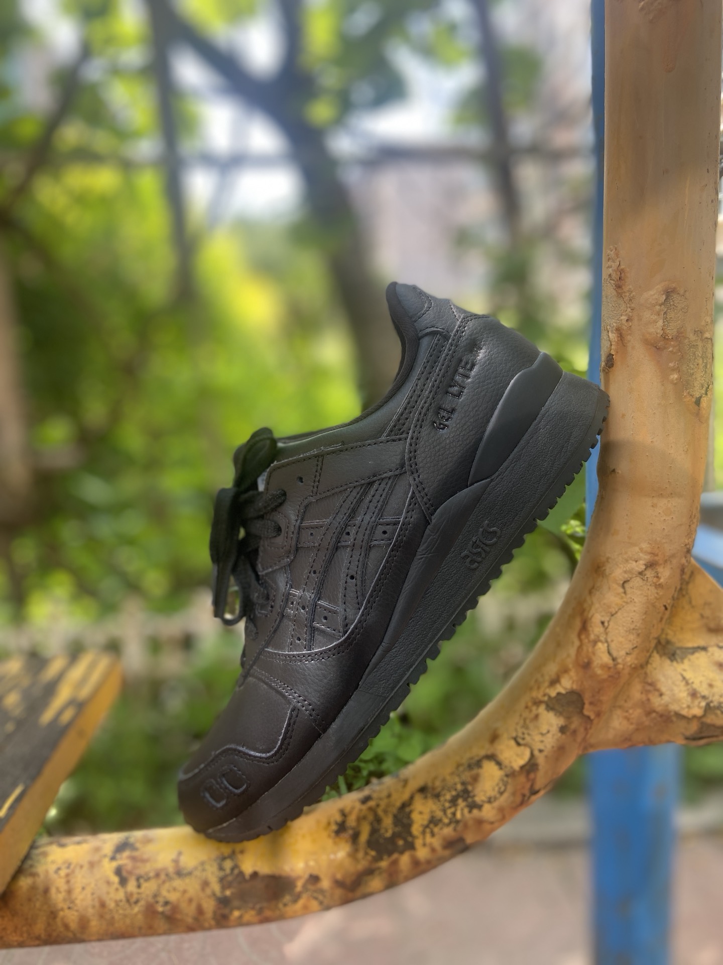 custom review-Asics Gel Lyte 3 Low Топ Повседневные Беговые Кроссовки Унисекс Угольно-Черный