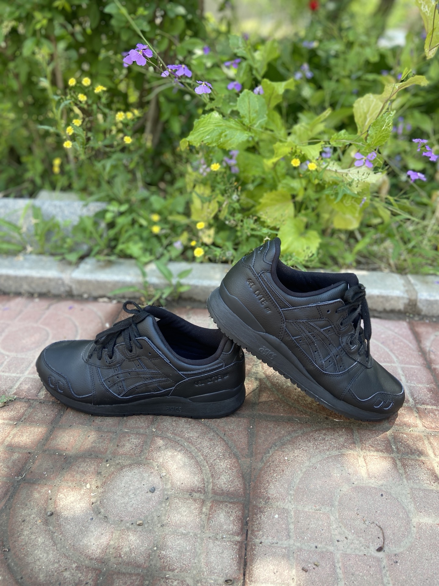 custom review-Asics Gel Lyte 3 Low Топ Повседневные Беговые Кроссовки Унисекс Угольно-Черный