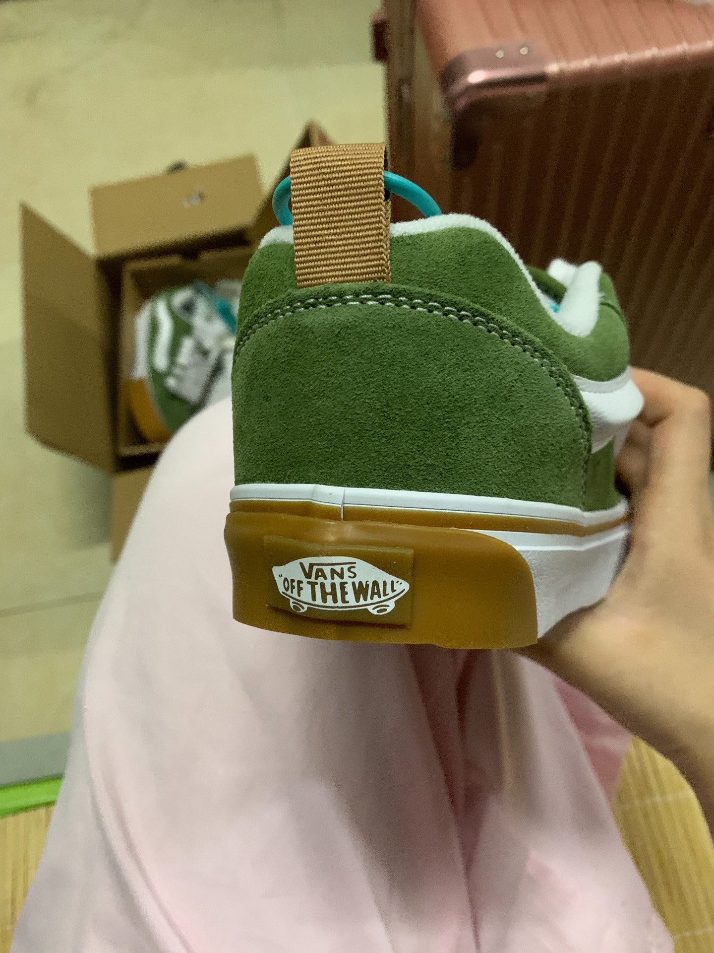 custom review-Vans Knu Skool Устойчивые к истиранию низкие кроссовки для скейтбординга унисекс зеленые